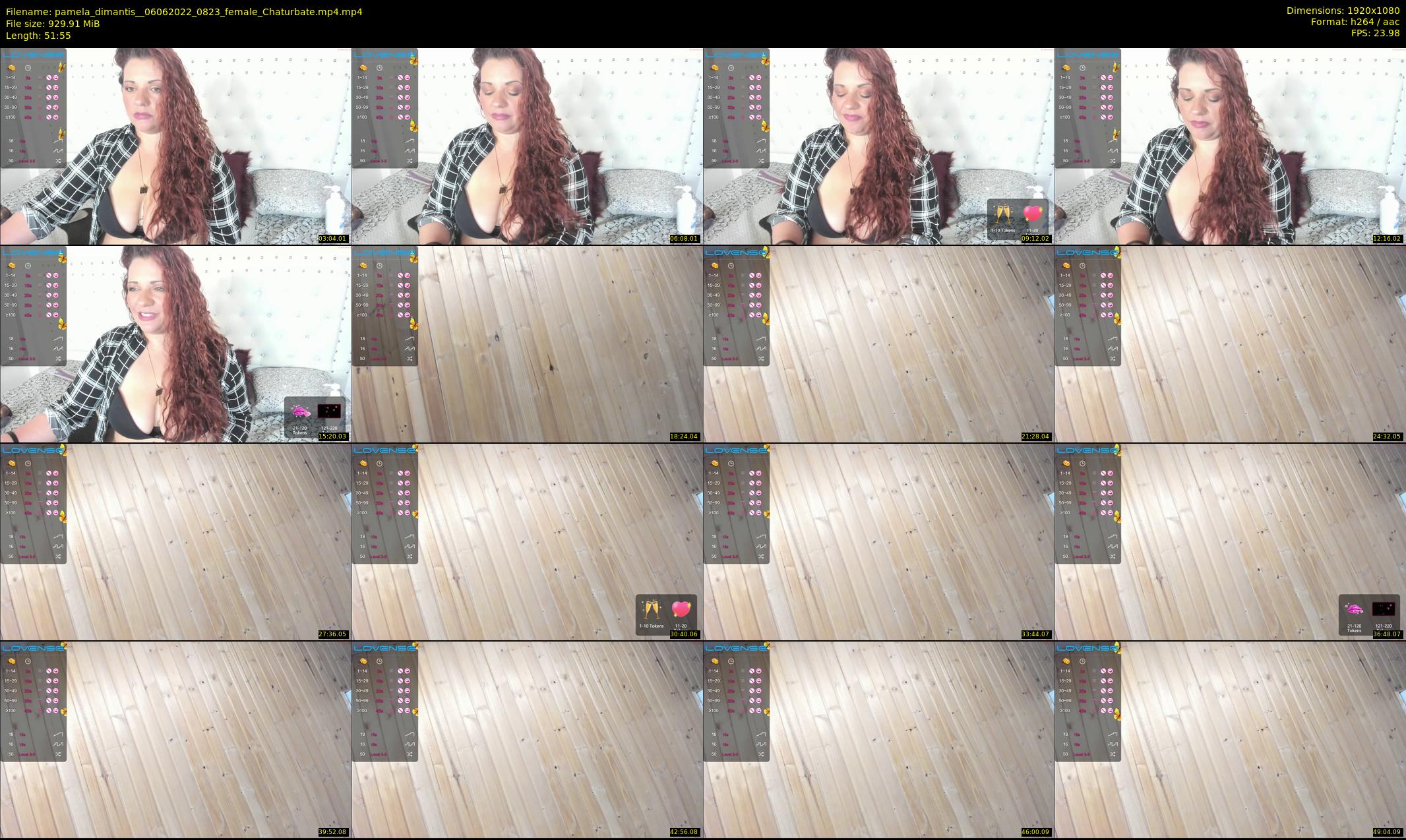 pamela_dimantis_ — 52 minute Chaturbate female cam show recording, 1080p, Jun 6, 2022