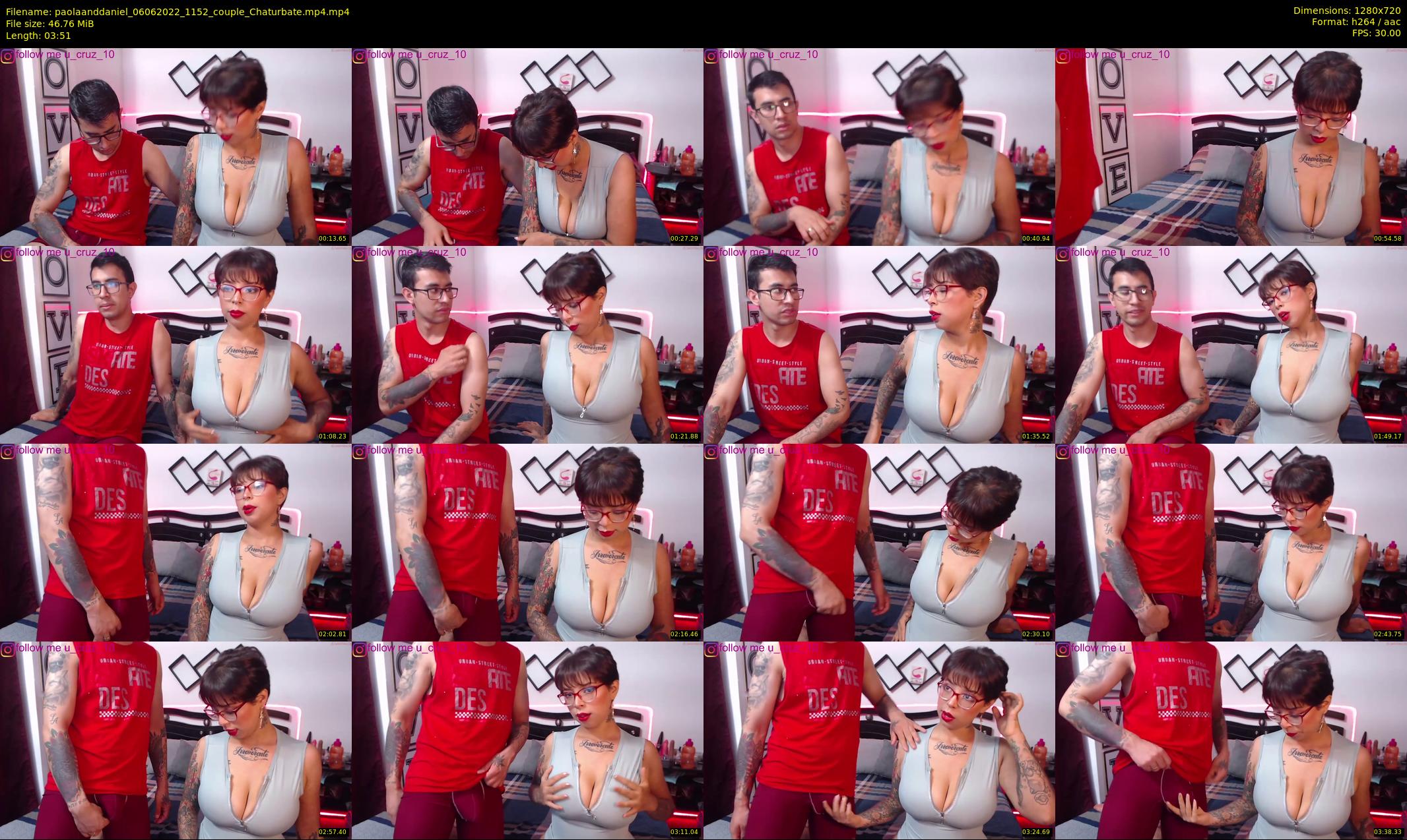 paolaanddaniel — 4 minute Chaturbate couple cam show recording, 720p, Jun 6, 2022