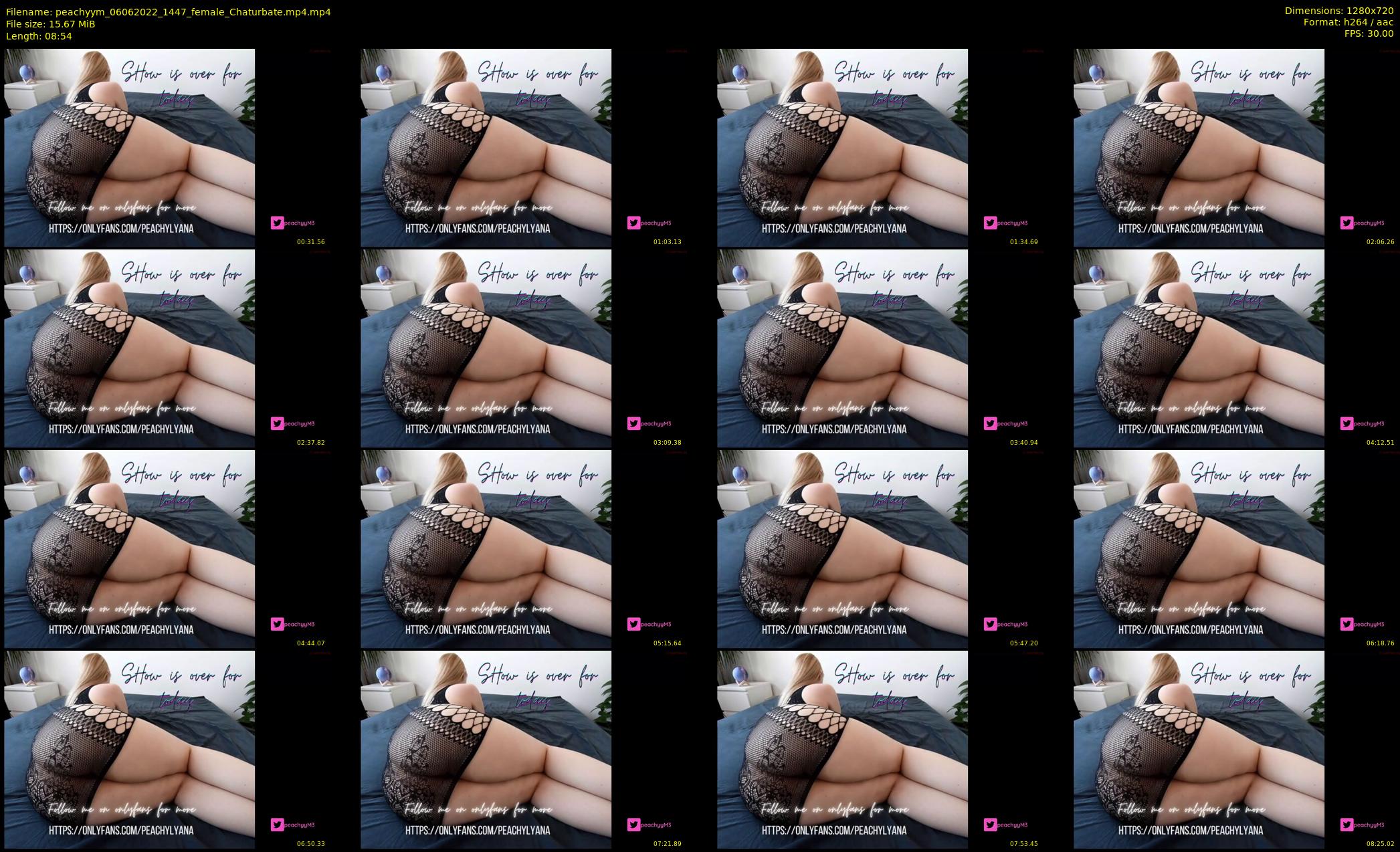 peachyym — 9 minute Chaturbate female cam show recording, 720p, Jun 6, 2022