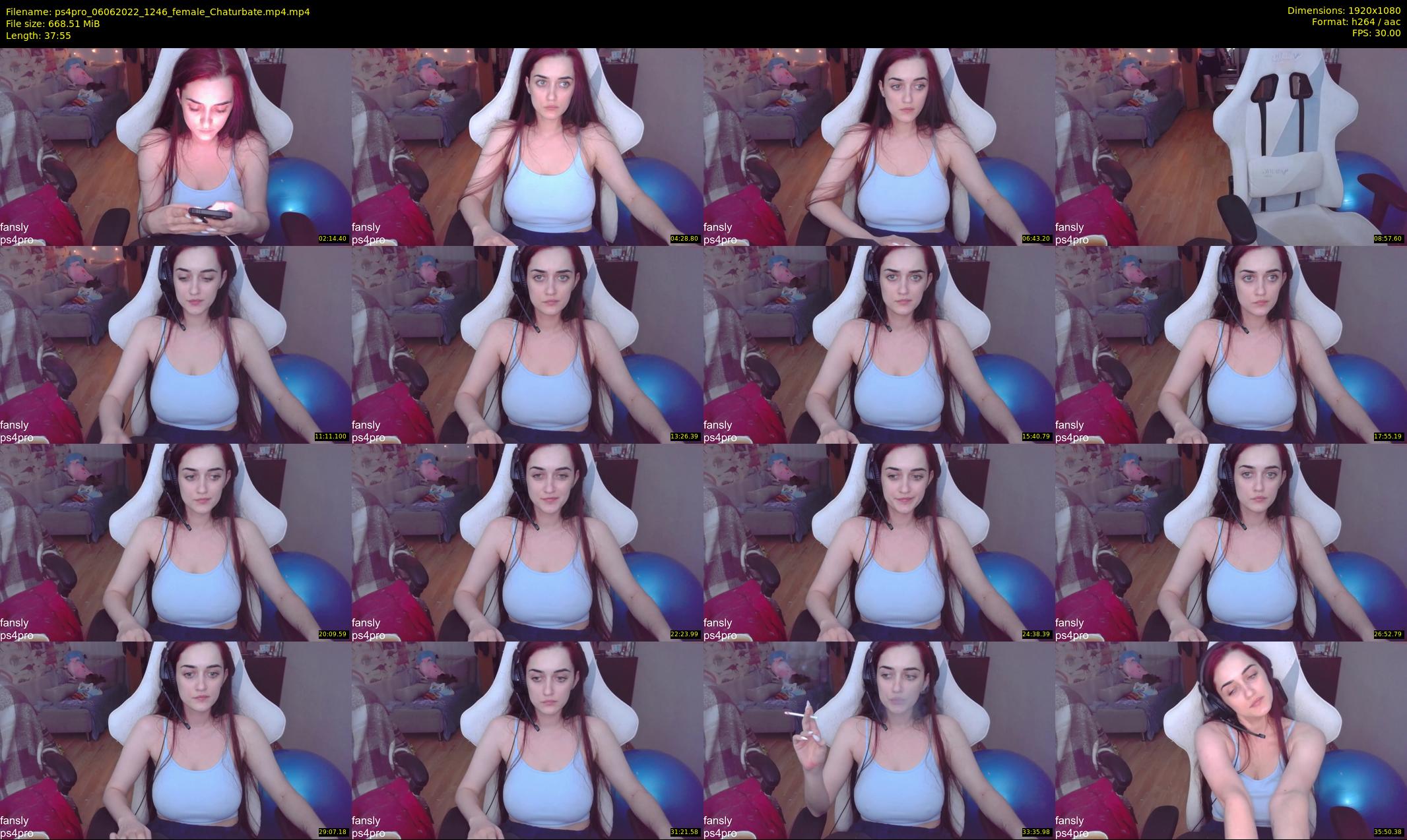 ps4pro — 38 minute Chaturbate female cam show recording, 1080p, Jun 6, 2022