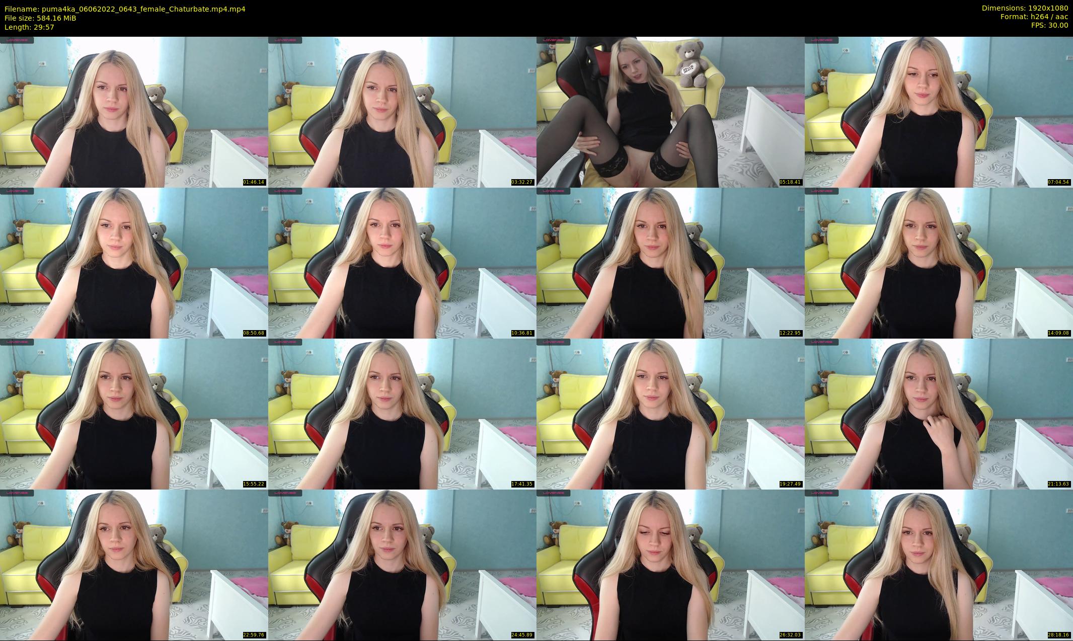 puma4ka — 30 minute Chaturbate female cam show recording, 1080p, Jun 6, 2022