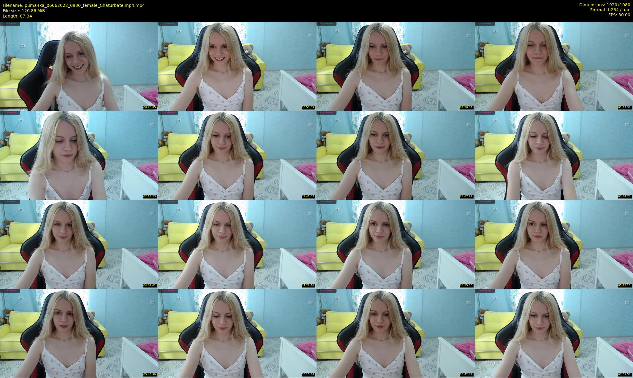 puma4ka — 8 minute Chaturbate female cam show recording, 1080p, Jun 6, 2022