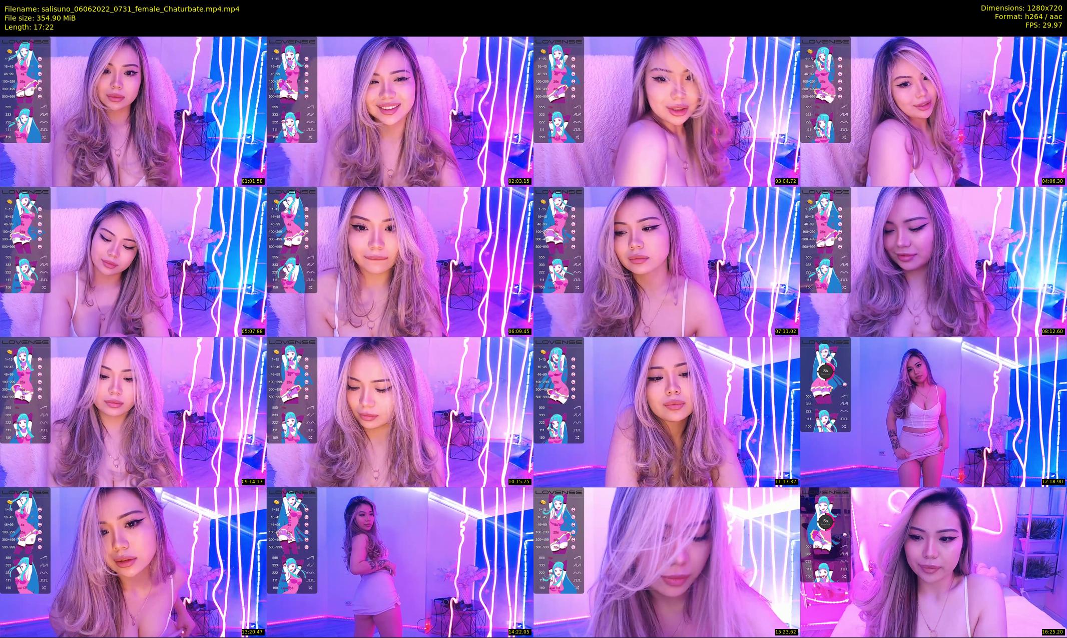 salisuno — 18 minute Chaturbate female cam show recording, 720p, Jun 6, 2022