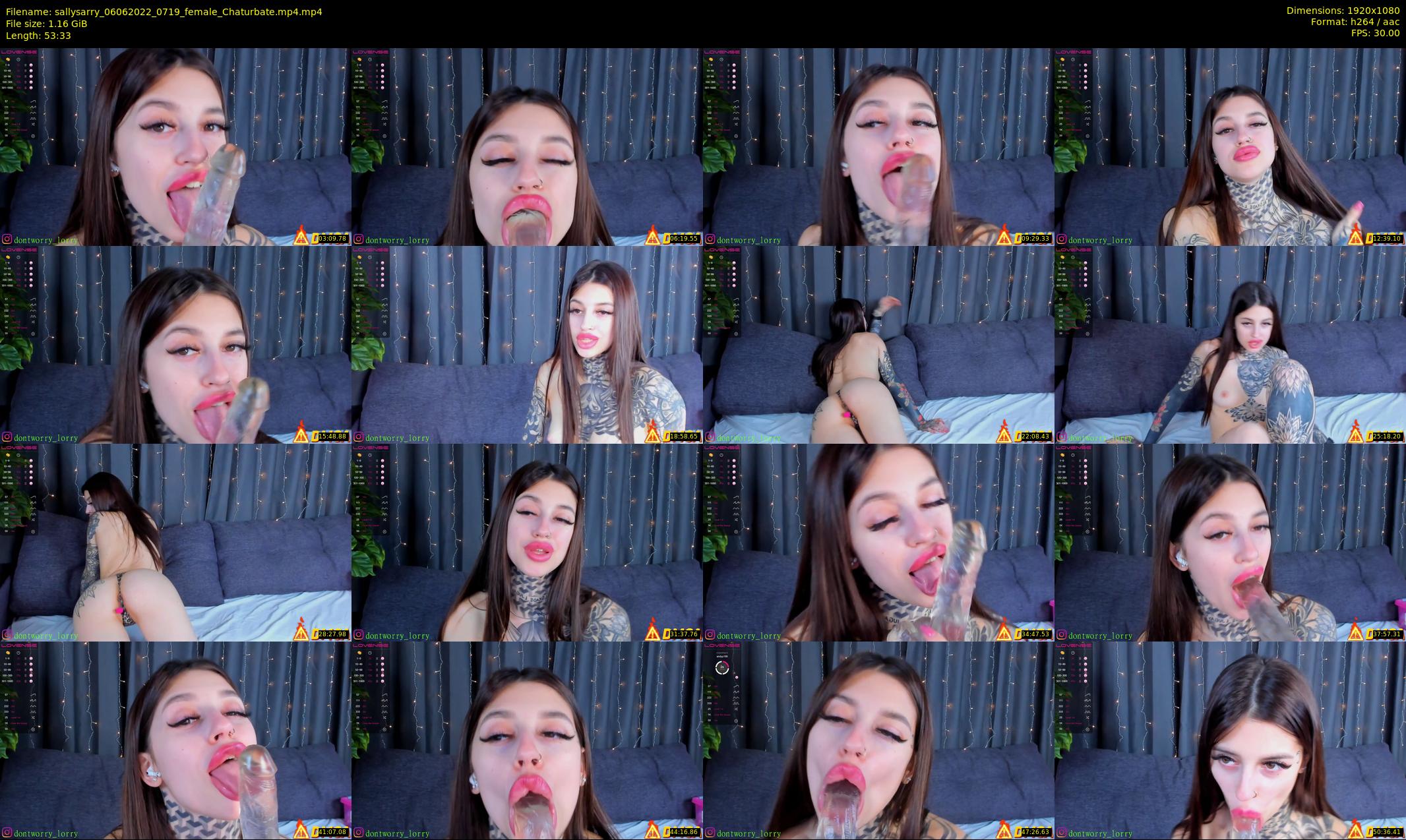 sallysarry — 54 minute Chaturbate couple cam show recording, 1080p, Jun 6, 2022