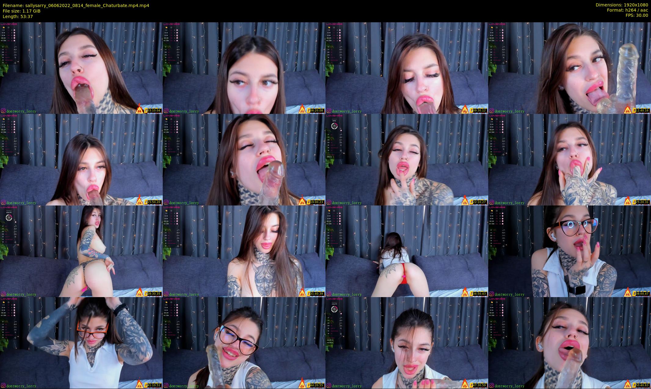 sallysarry — 54 minute Chaturbate couple cam show recording, 1080p, Jun 6, 2022
