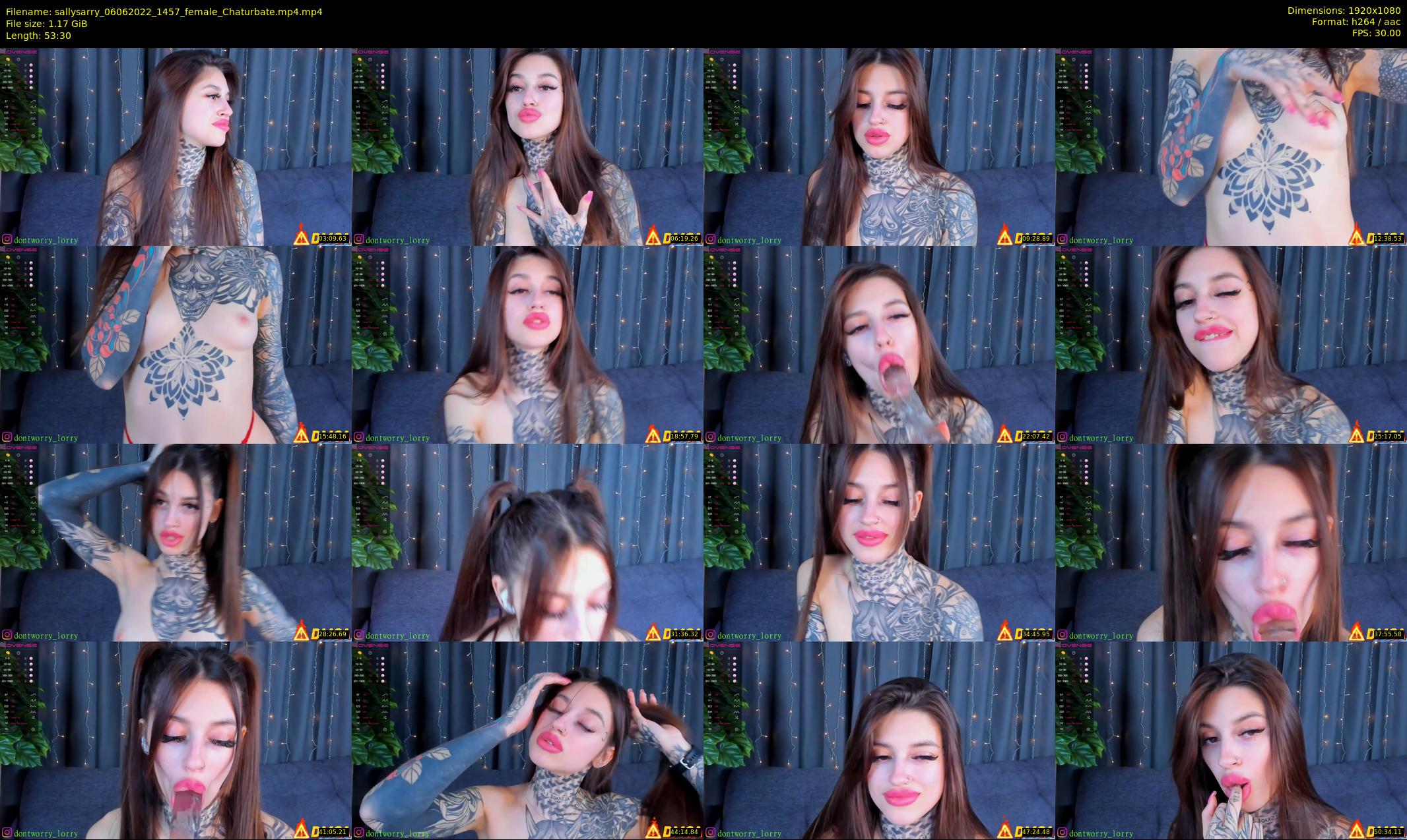 sallysarry — 54 minute Chaturbate couple cam show recording, 1080p, Jun 6, 2022