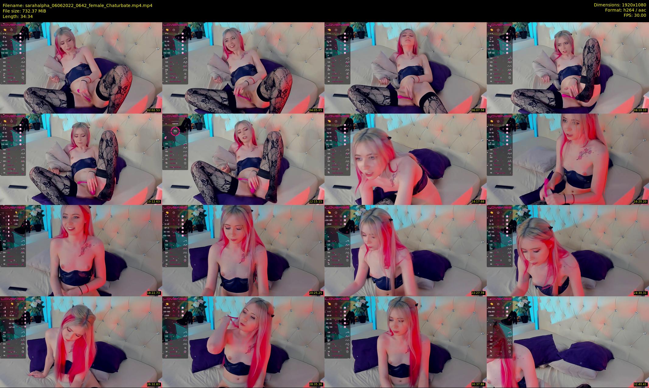 sarahalpha — 35 minute Chaturbate couple cam show recording, 1080p, Jun 6, 2022
