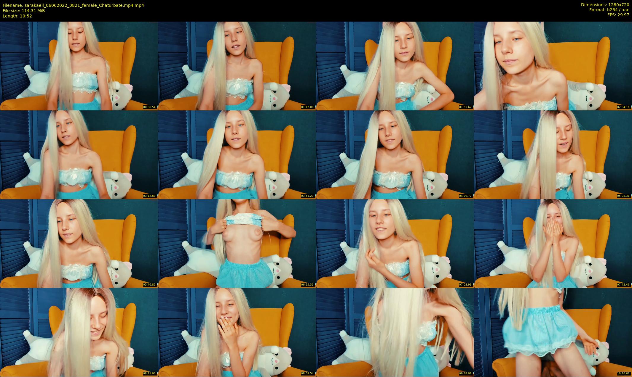 sarakaell — 11 minute Chaturbate female cam show recording, 720p, Jun 6, 2022