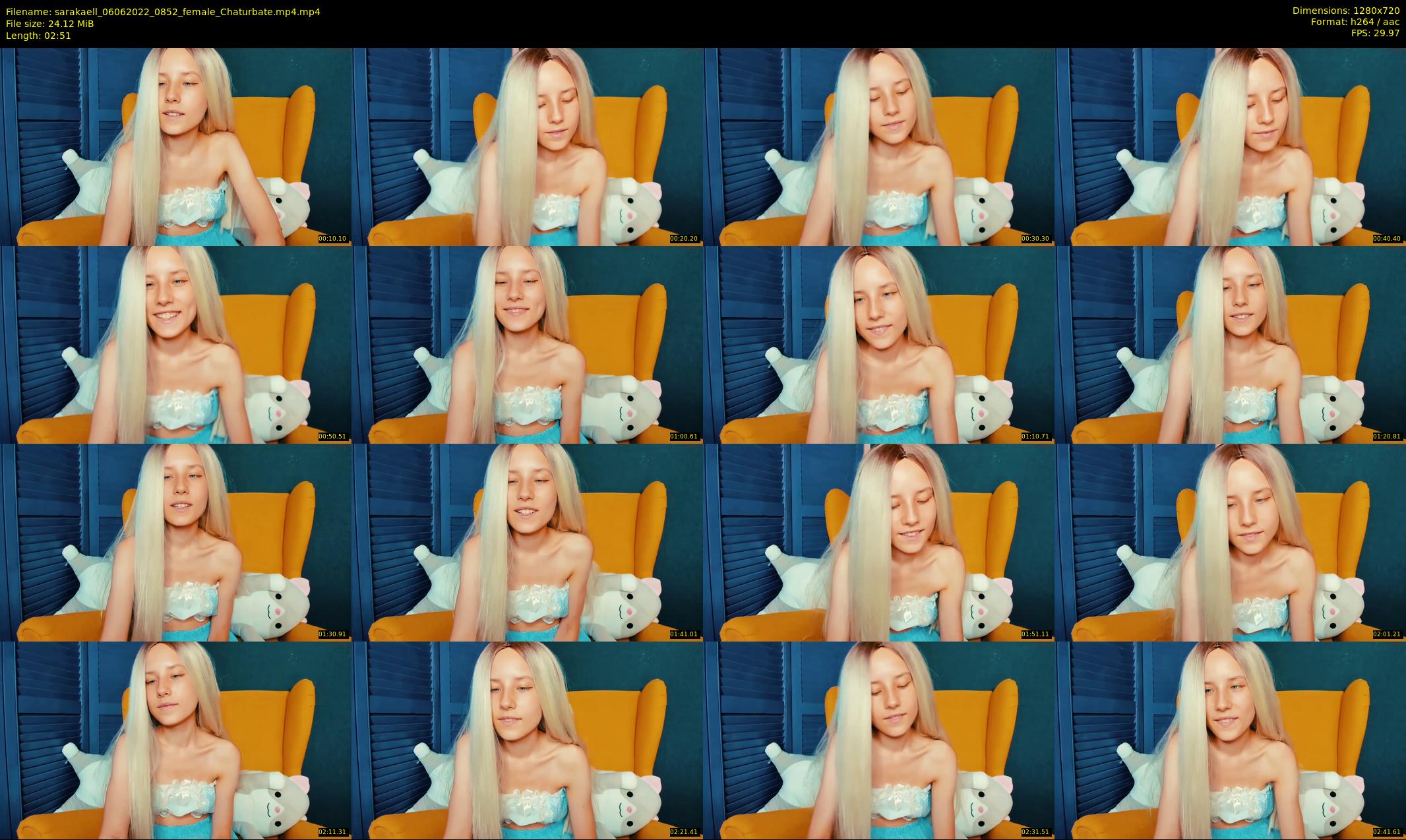 sarakaell — 3 minute Chaturbate female cam show recording, 720p, Jun 6, 2022
