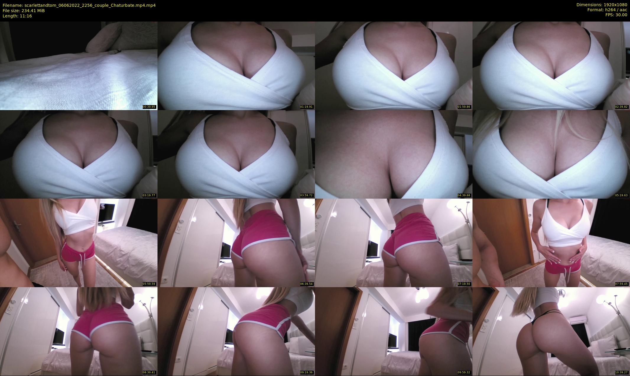 scarlettandtom — 12 minute Chaturbate couple cam show recording, 1080p, Jun 6, 2022