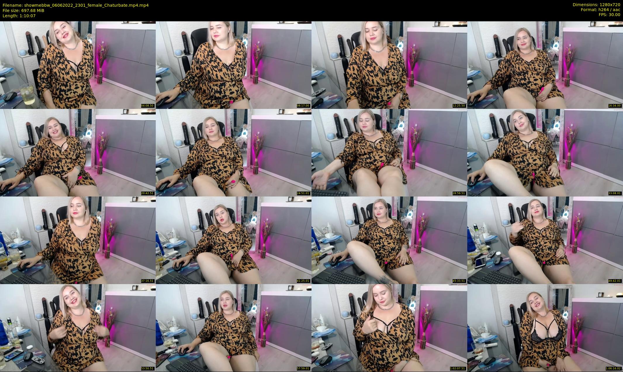 showmebbw — 71 minute Chaturbate female cam show recording, 720p, Jun 6, 2022