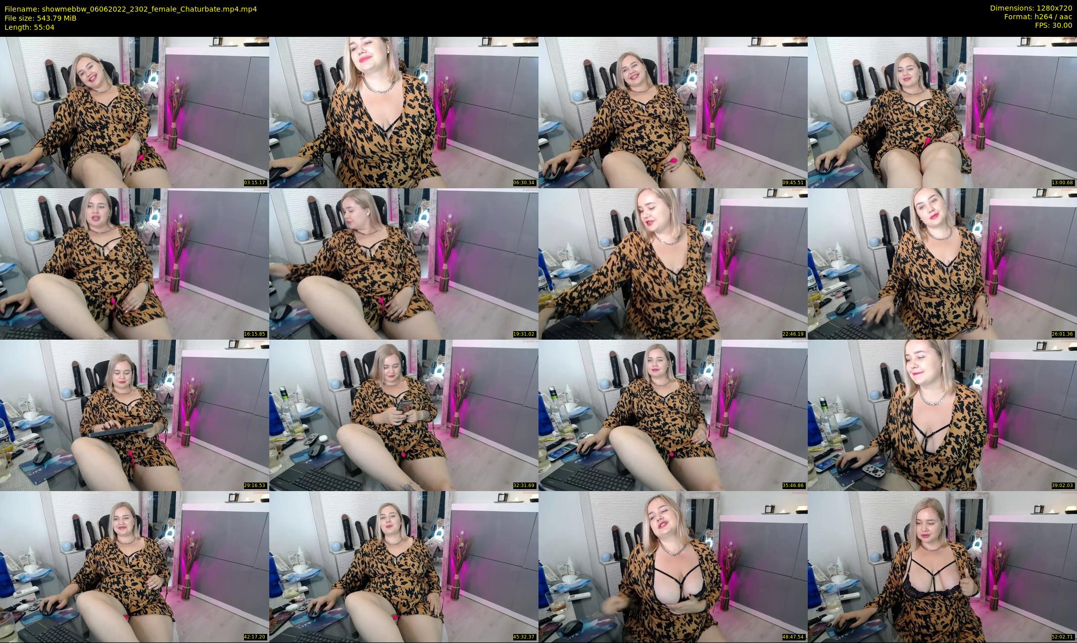 showmebbw — 56 minute Chaturbate female cam show recording, 720p, Jun 6, 2022