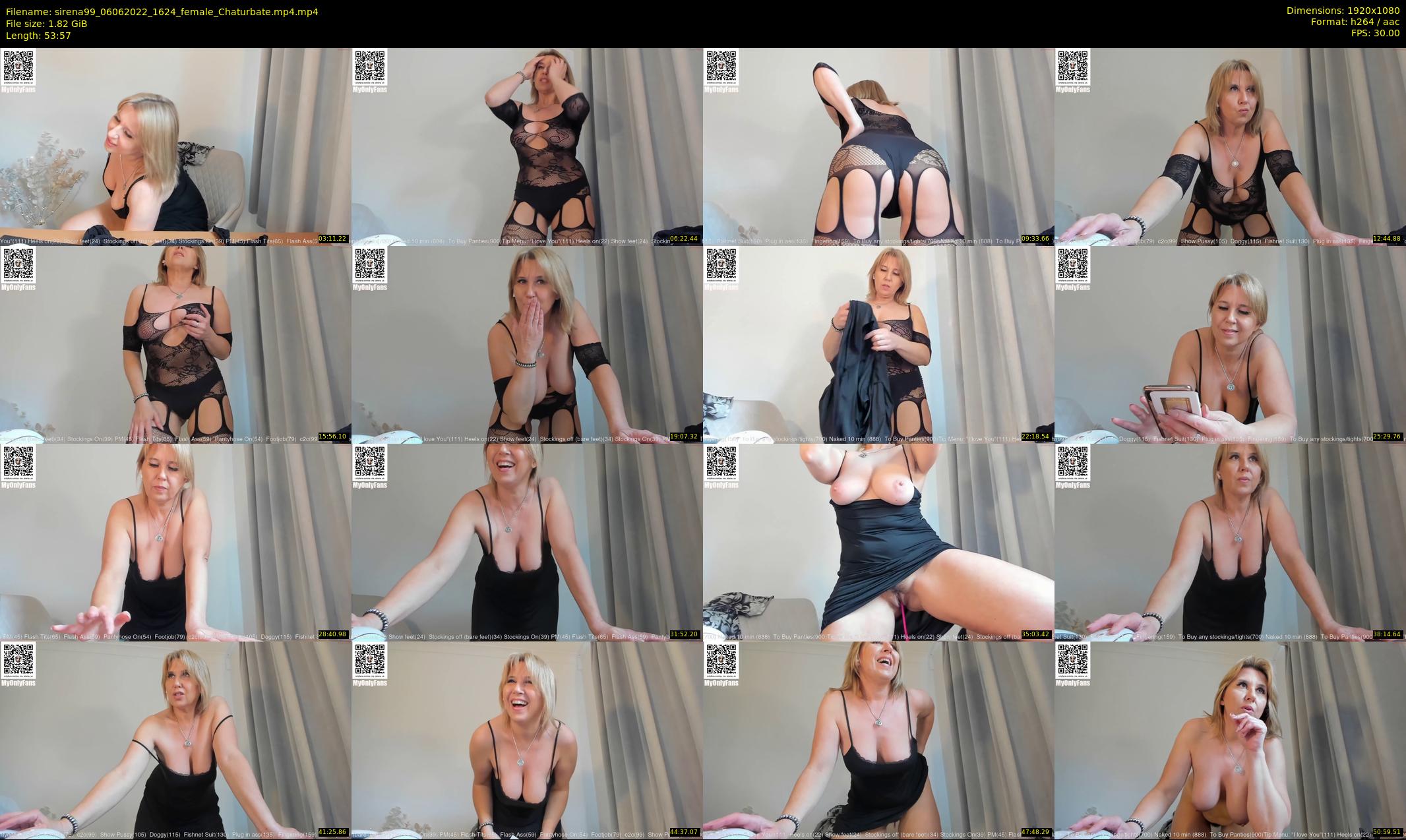 sirena99 — 54 minute Chaturbate female cam show recording, 1080p, Jun 6, 2022