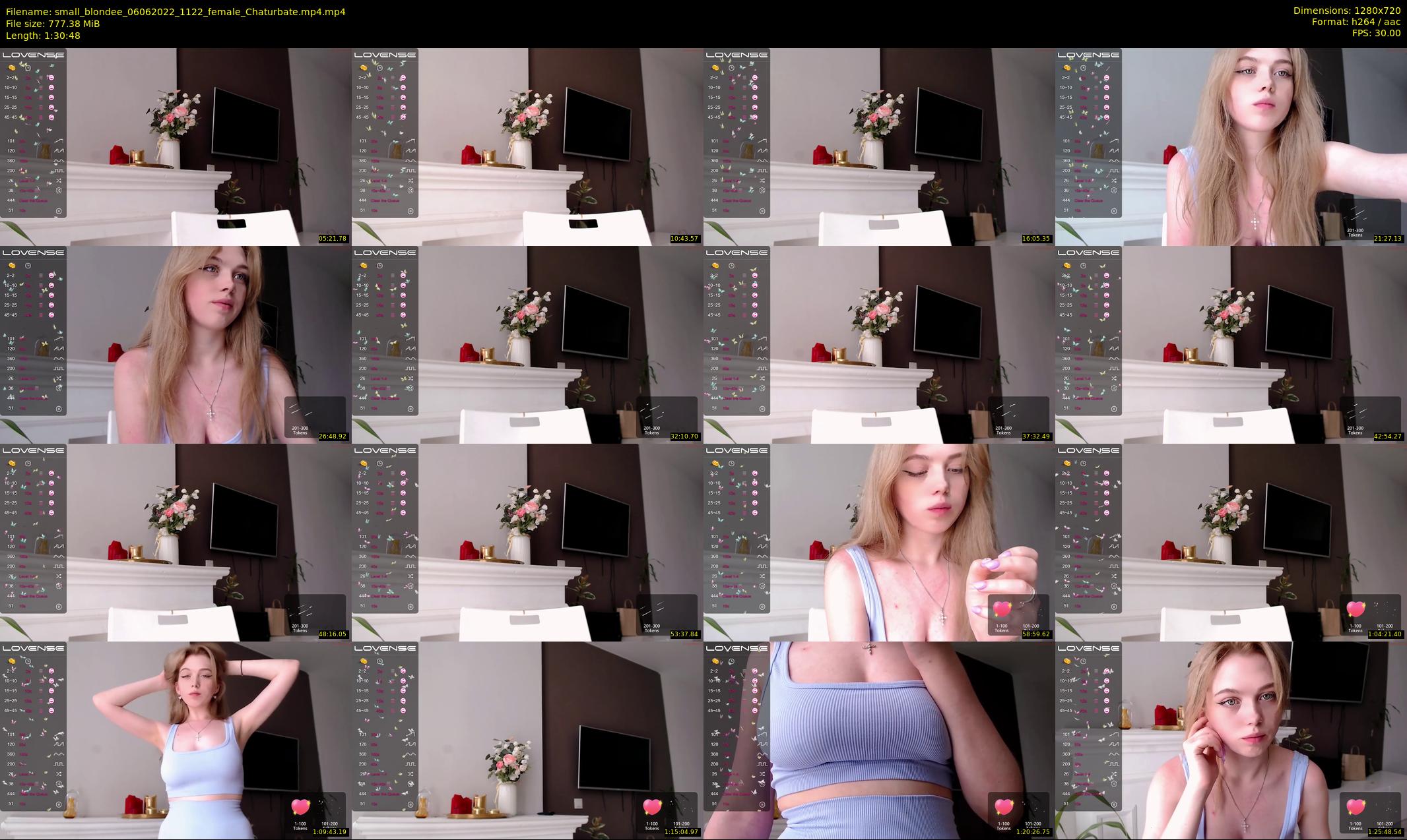 small_blondee — 91 minute Chaturbate female cam show recording, 720p, Jun 6, 2022
