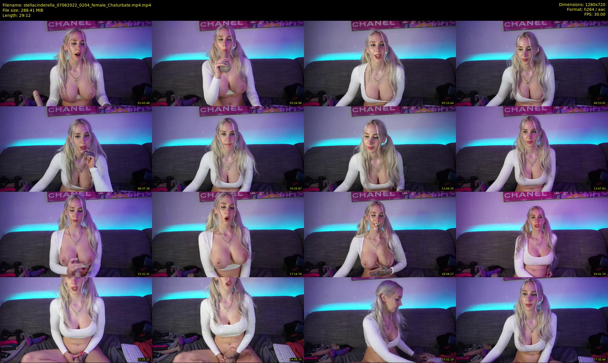 stellacinderella — 30 minute Chaturbate female cam show recording, 720p, Jun 7, 2022