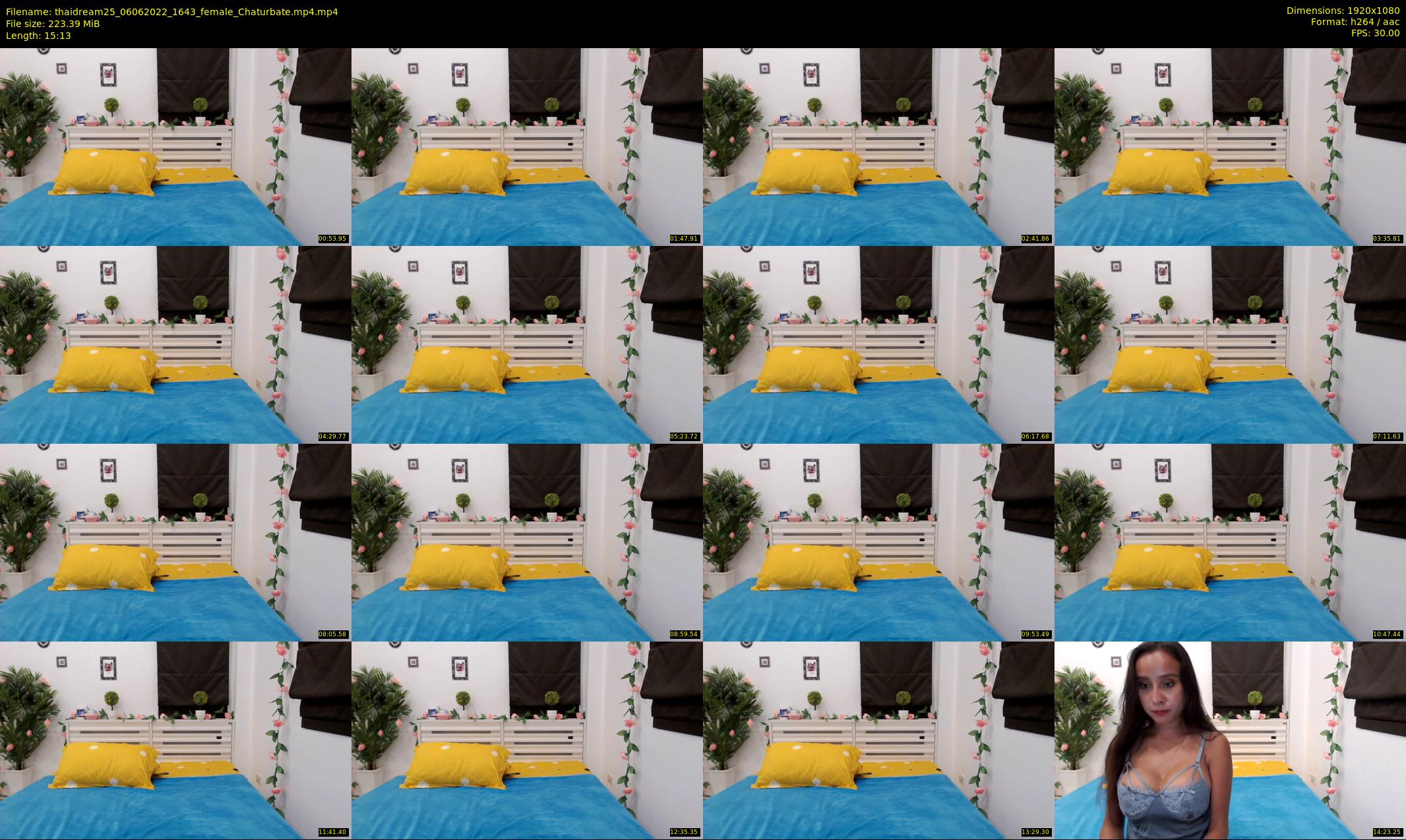 thaidream25 — 16 minute Chaturbate female cam show recording, 1080p, Jun 6, 2022