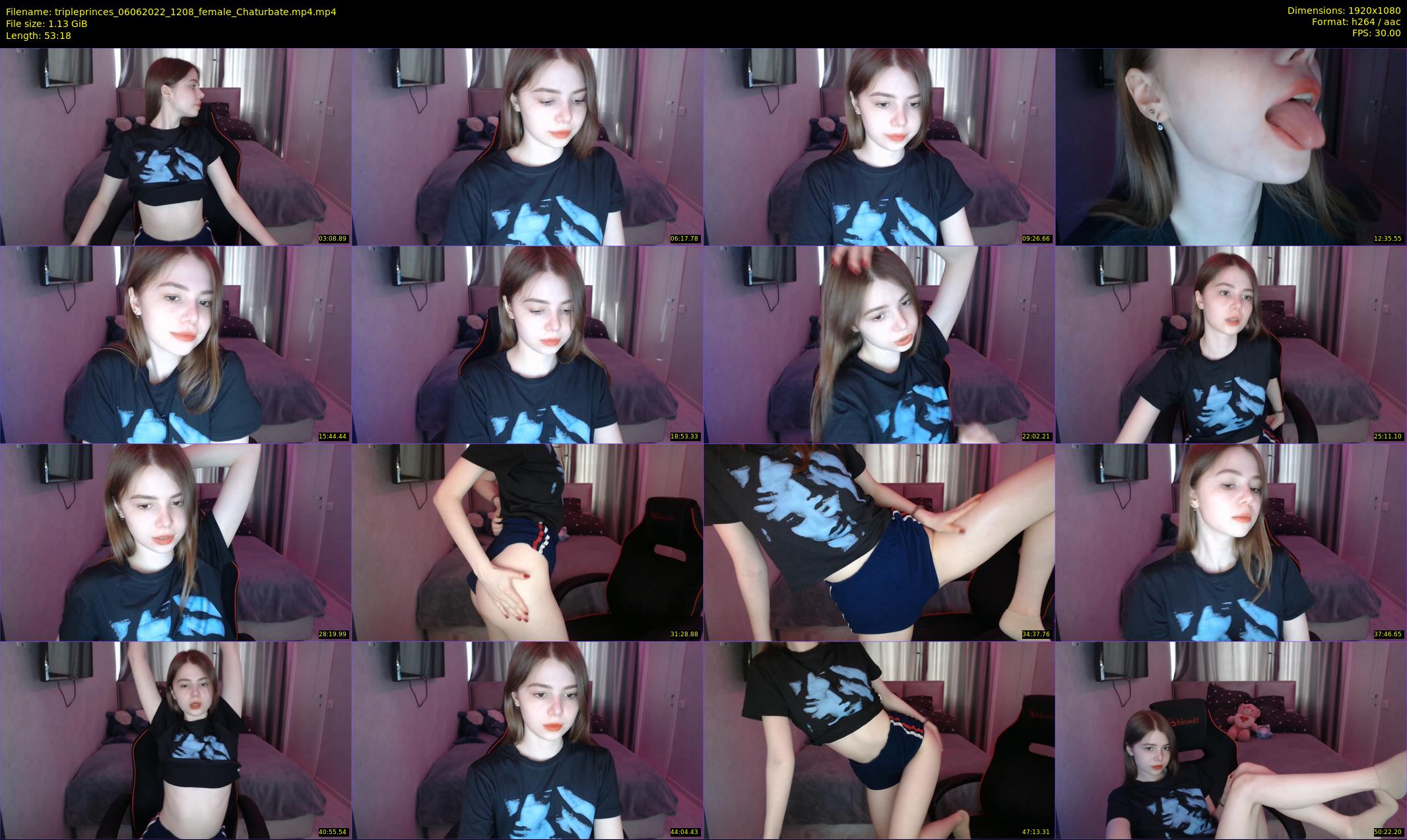 tripleprinces — 54 minute Chaturbate female cam show recording, 1080p, Jun 6, 2022