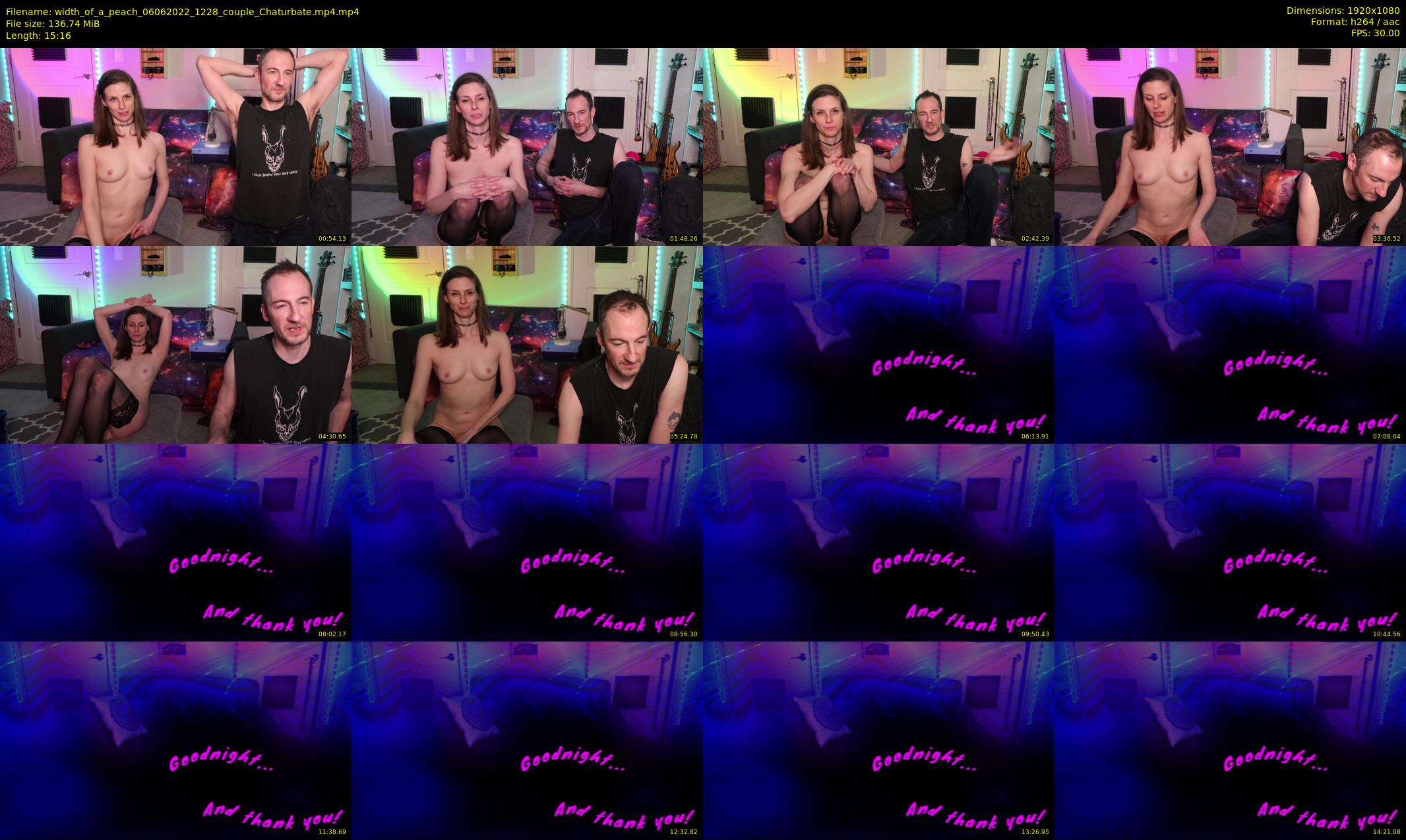 width_of_a_peach — 16 minute Chaturbate couple cam show recording, 1080p, Jun 6, 2022