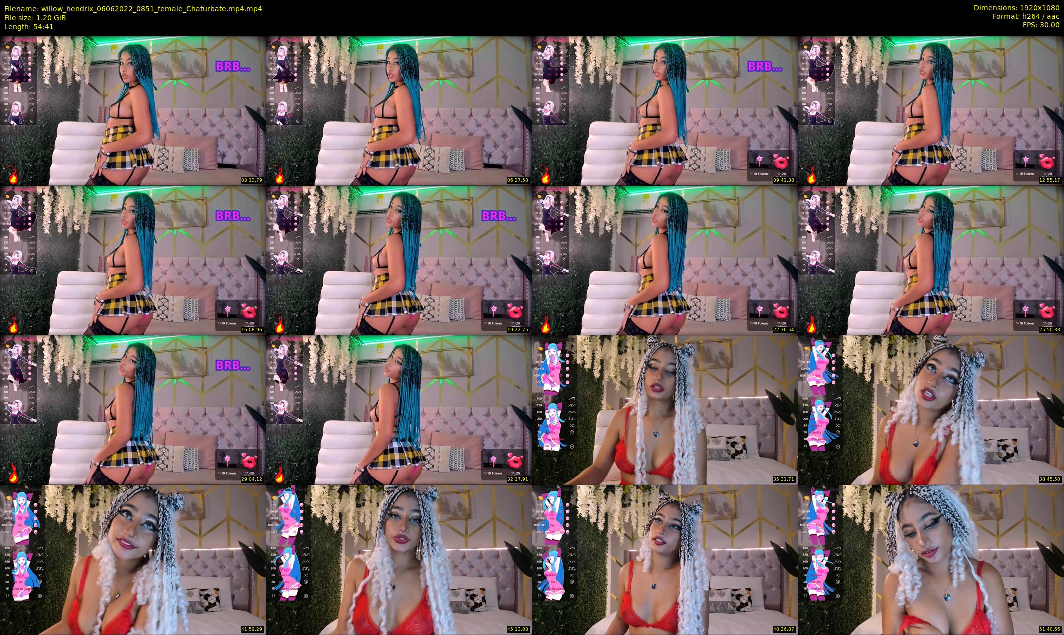 willow_hendrix — 55 minute Chaturbate female cam show recording, 1080p, Jun 6, 2022