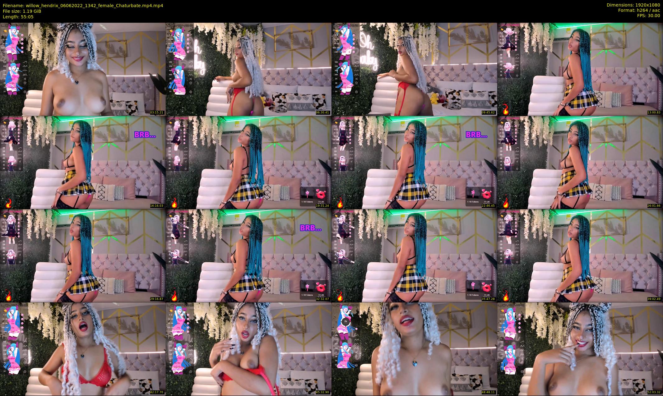 willow_hendrix — 56 minute Chaturbate female cam show recording, 1080p, Jun 6, 2022