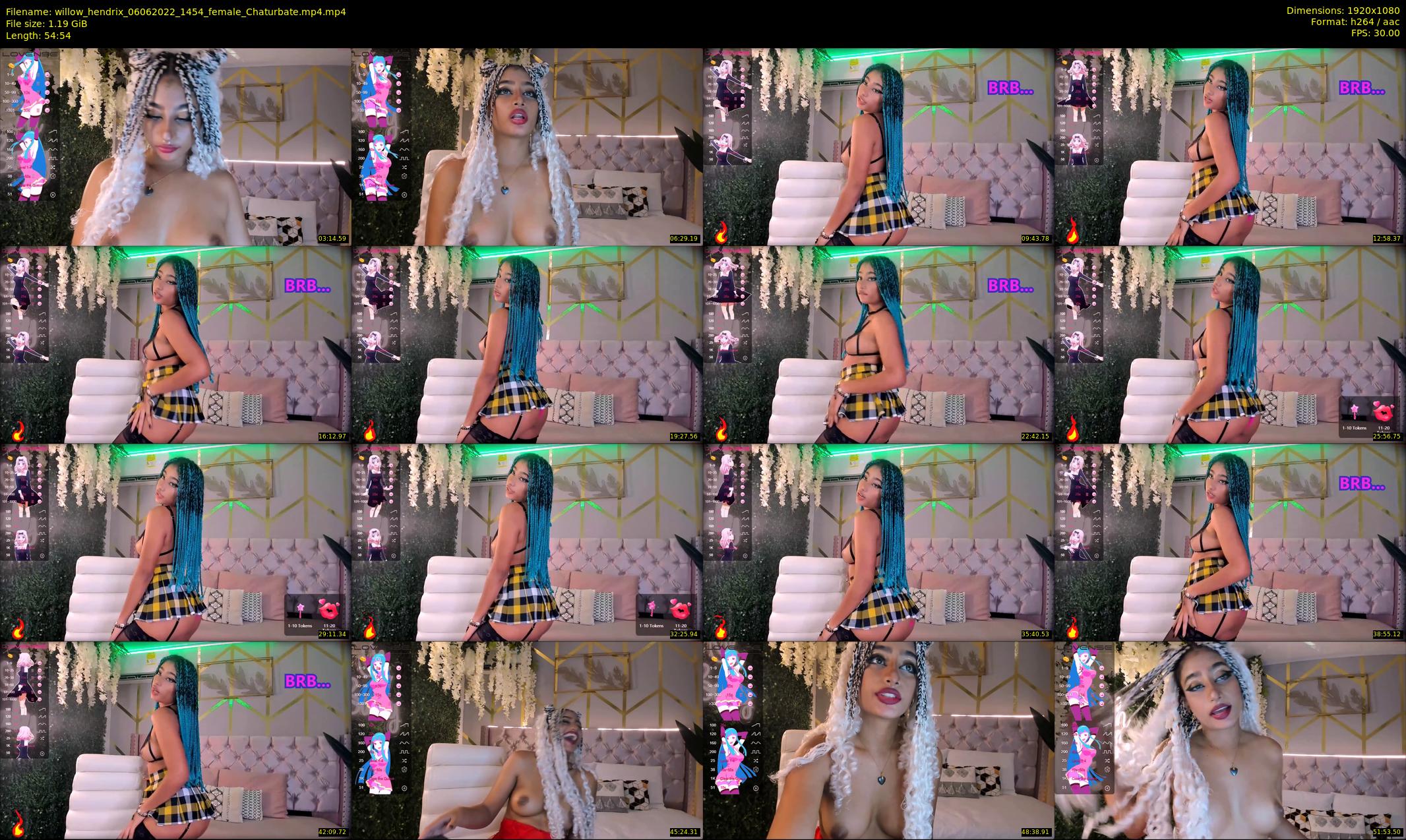 willow_hendrix — 55 minute Chaturbate female cam show recording, 1080p, Jun 6, 2022