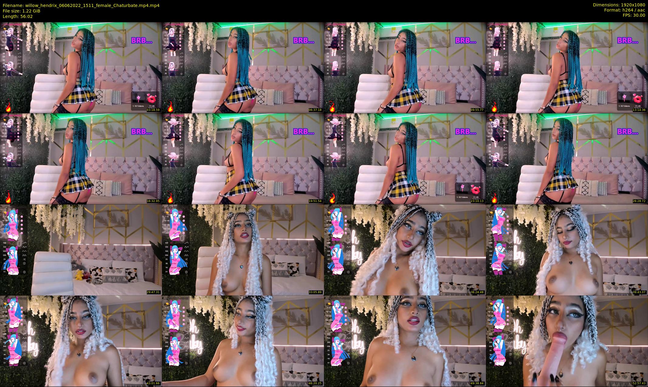 willow_hendrix — 57 minute Chaturbate female cam show recording, 1080p, Jun 6, 2022