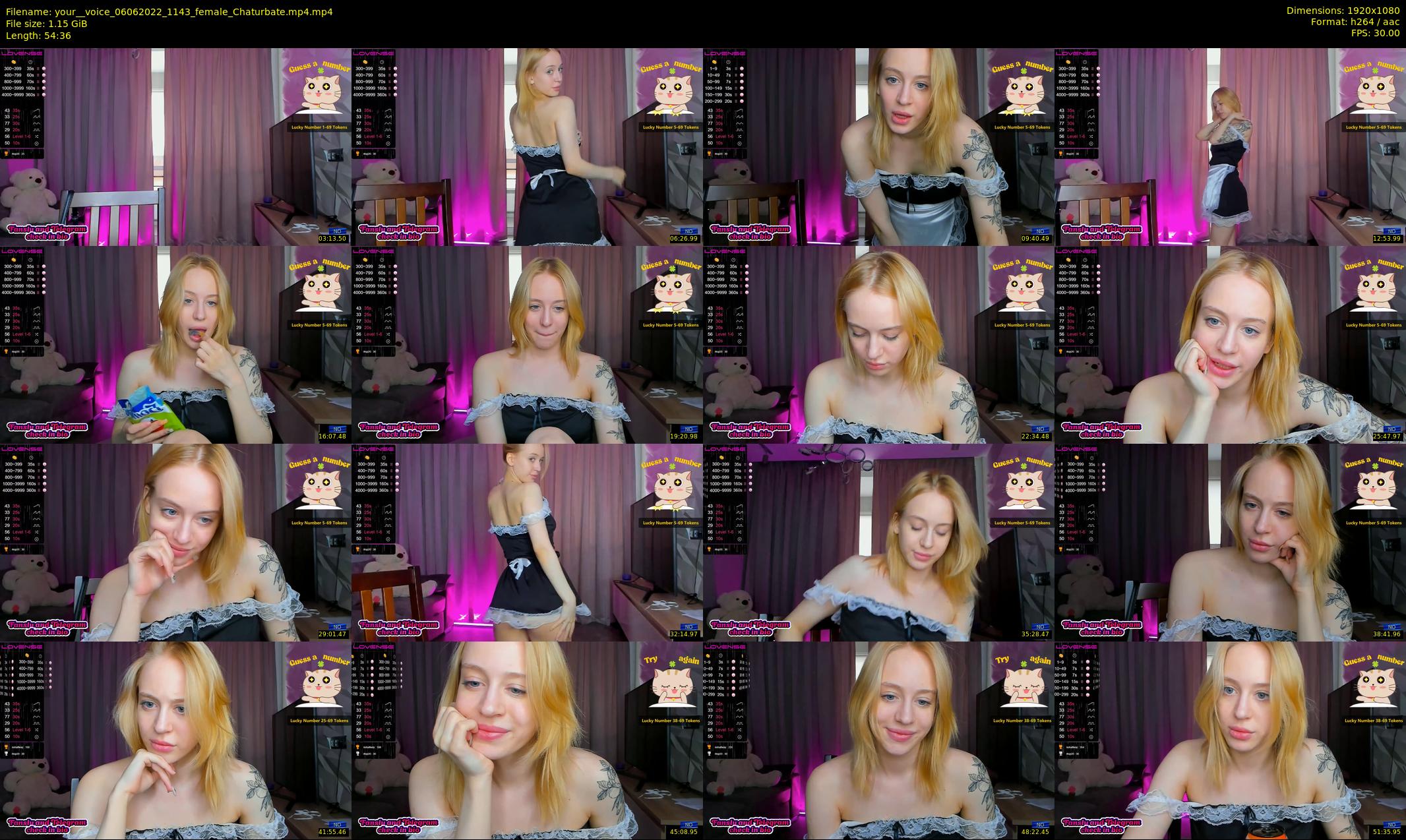 your__voice — 55 minute Chaturbate female cam show recording, 1080p, Jun 6, 2022