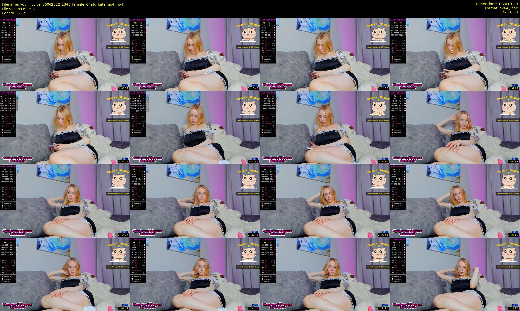 your__voice — 3 minute Chaturbate female cam show recording, 1080p, Jun 6, 2022