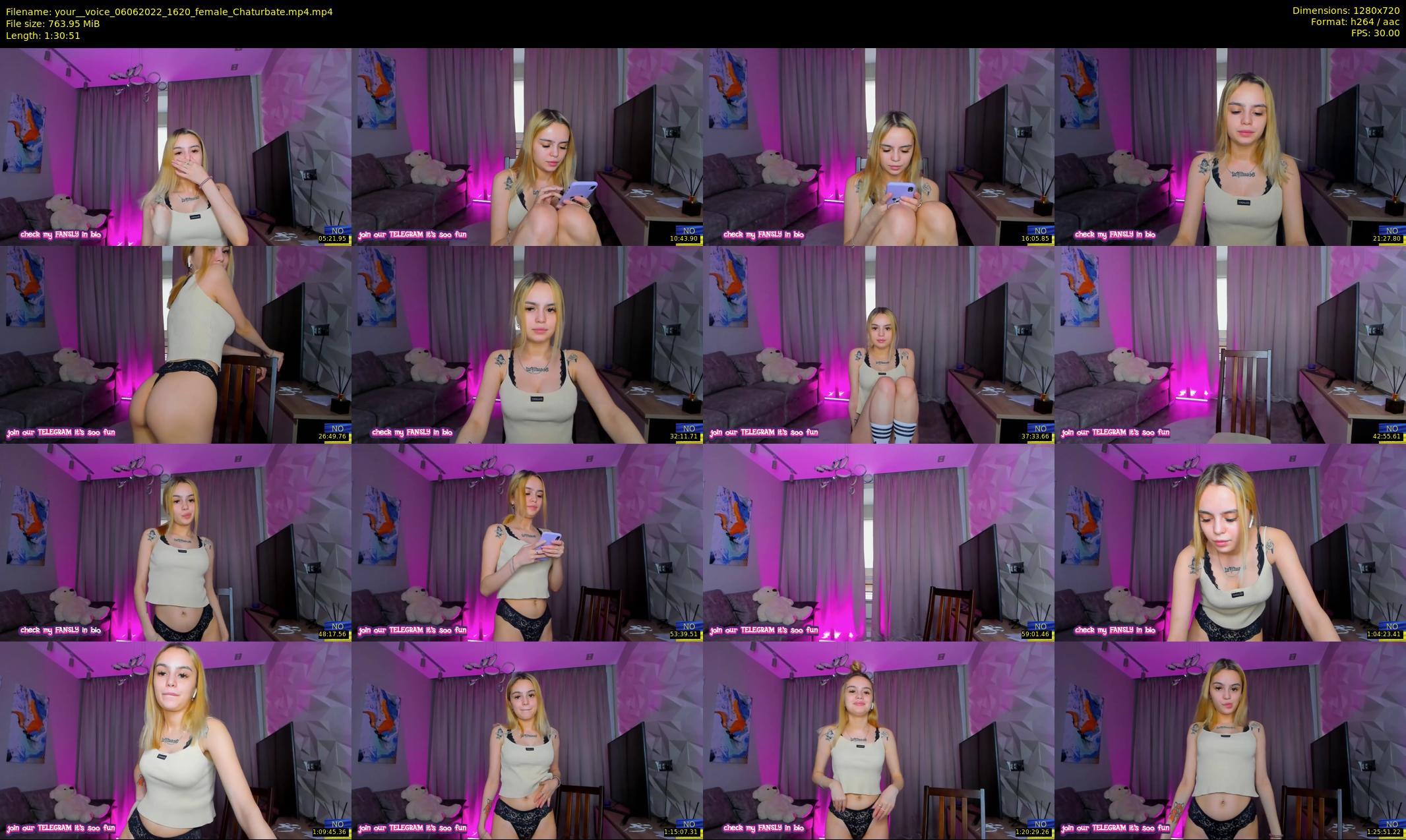your__voice — 91 minute Chaturbate female cam show recording, 720p, Jun 6, 2022