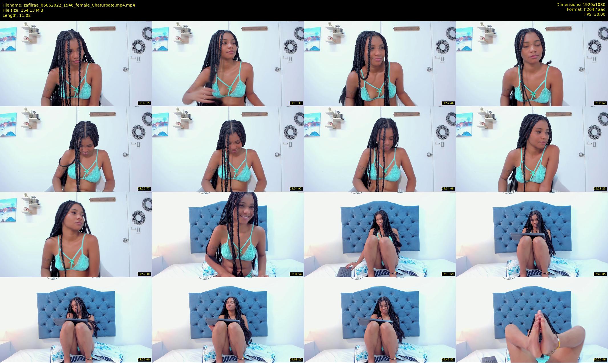 zafiiraa — 12 minute Chaturbate female cam show recording, 1080p, Jun 6, 2022