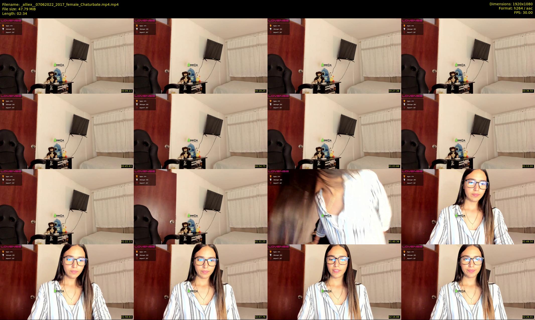 _alliex_ — 3 minute Chaturbate female cam show recording, 1080p, Jun 7, 2022