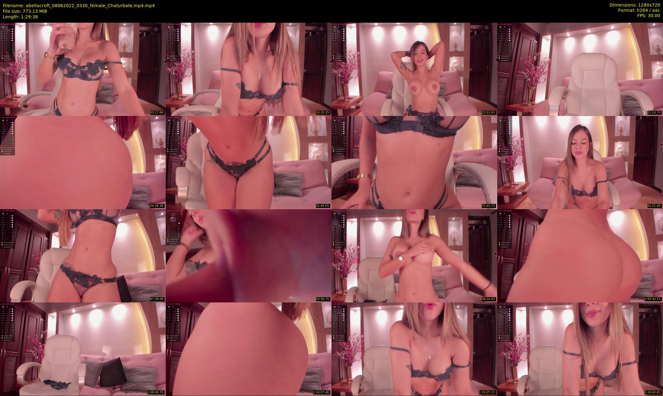 abellacroft — 90 minute Chaturbate female cam show recording, 720p, Jun 8, 2022