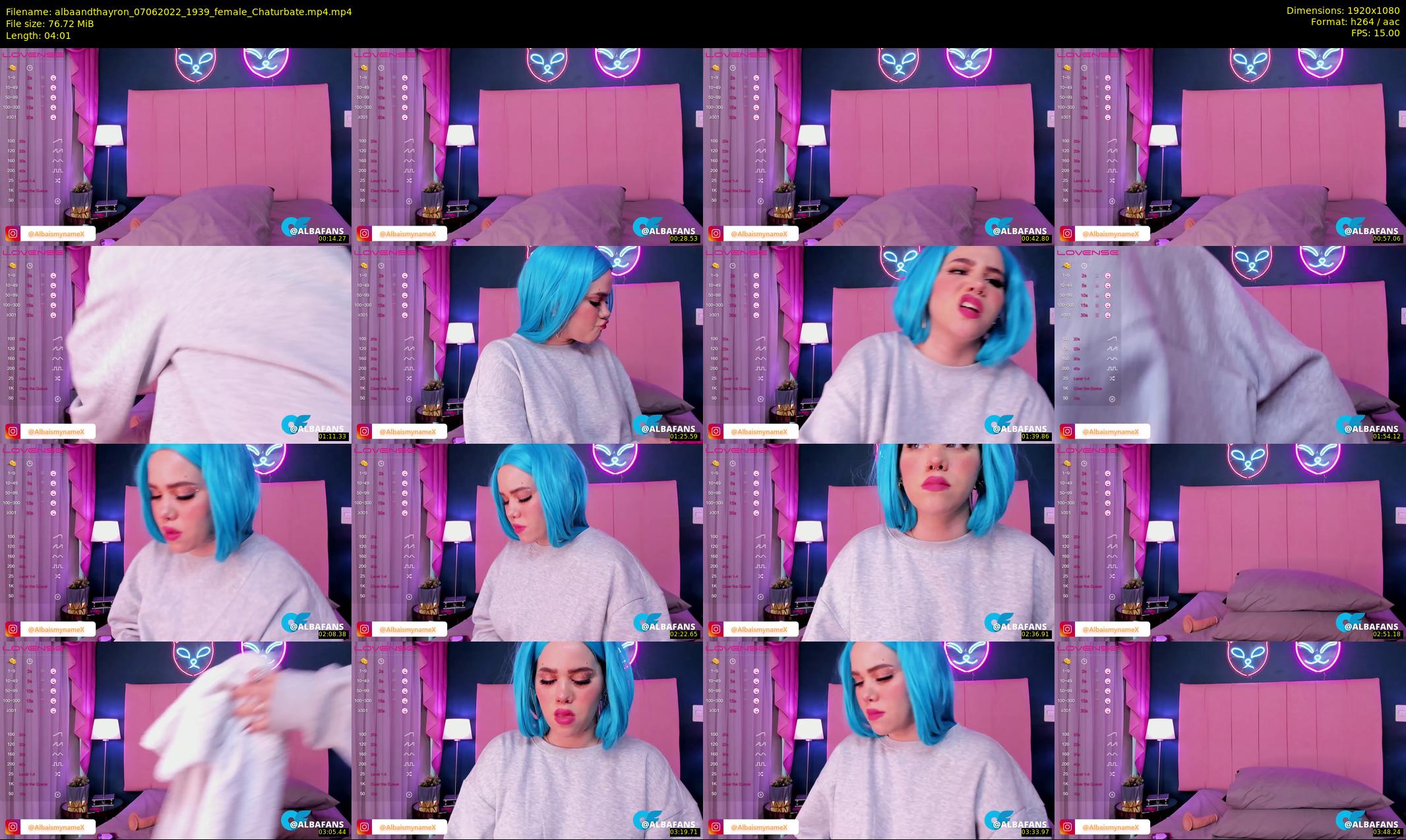 albaandthayron — 5 minute Chaturbate couple cam show recording, 1080p, Jun 7, 2022