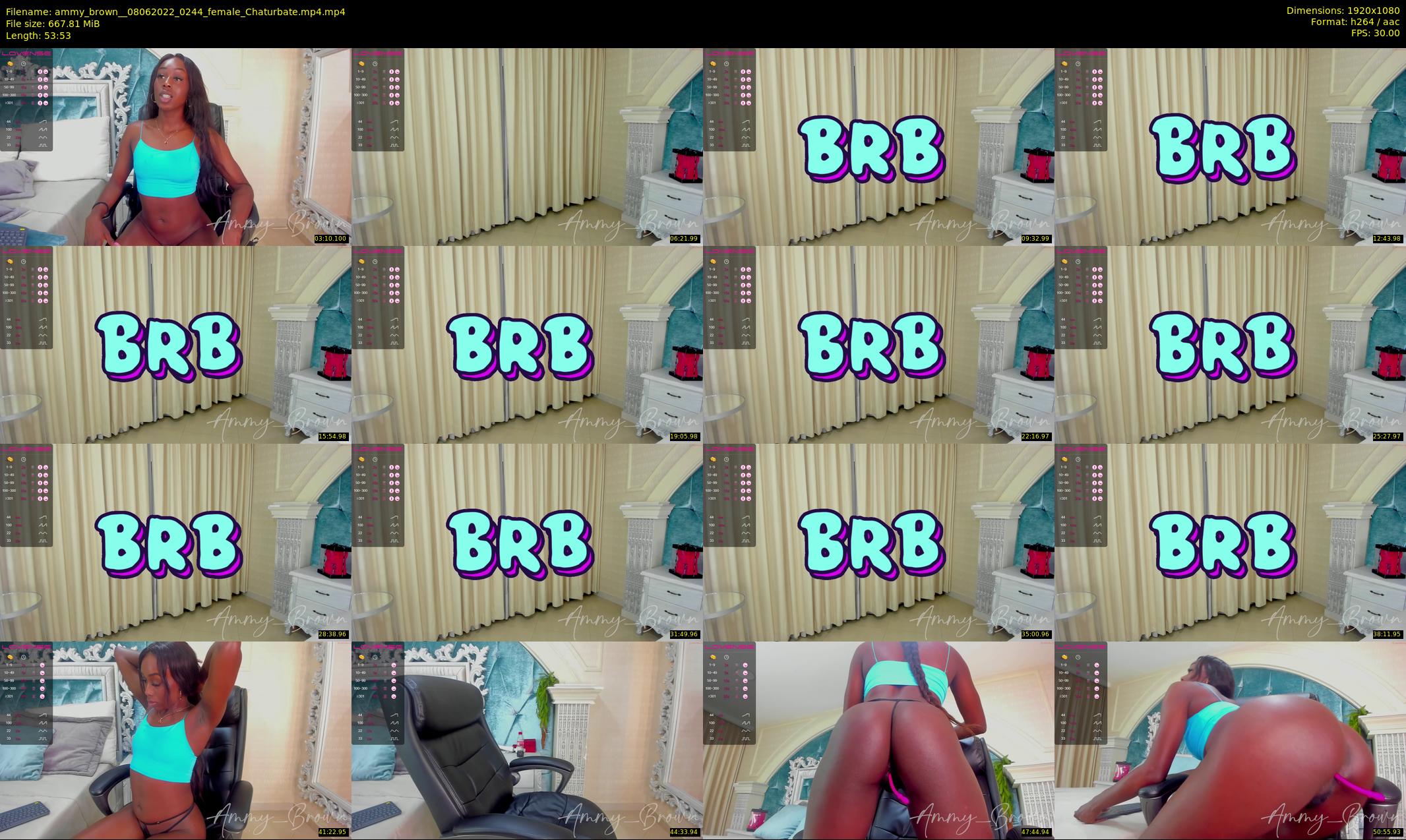 ammy_brown_ — 54 minute Chaturbate female cam show recording, 1080p, Jun 8, 2022