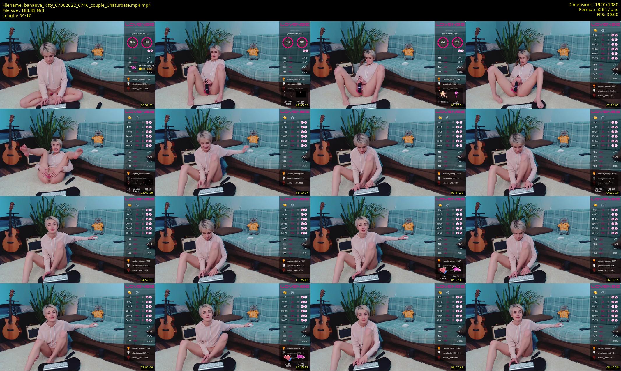 bananya_kitty — 10 minute Chaturbate couple cam show recording, 1080p, Jun 7, 2022