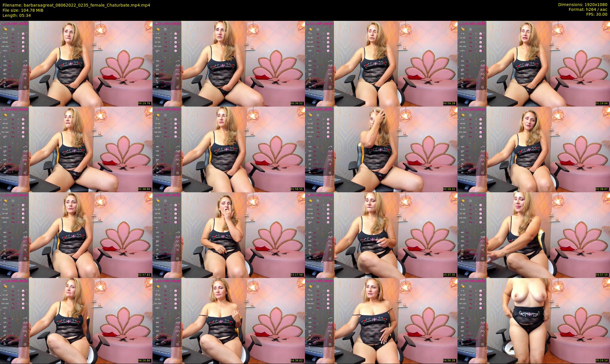 barbaraagreat — 6 minute Chaturbate female cam show recording, 1080p, Jun 8, 2022