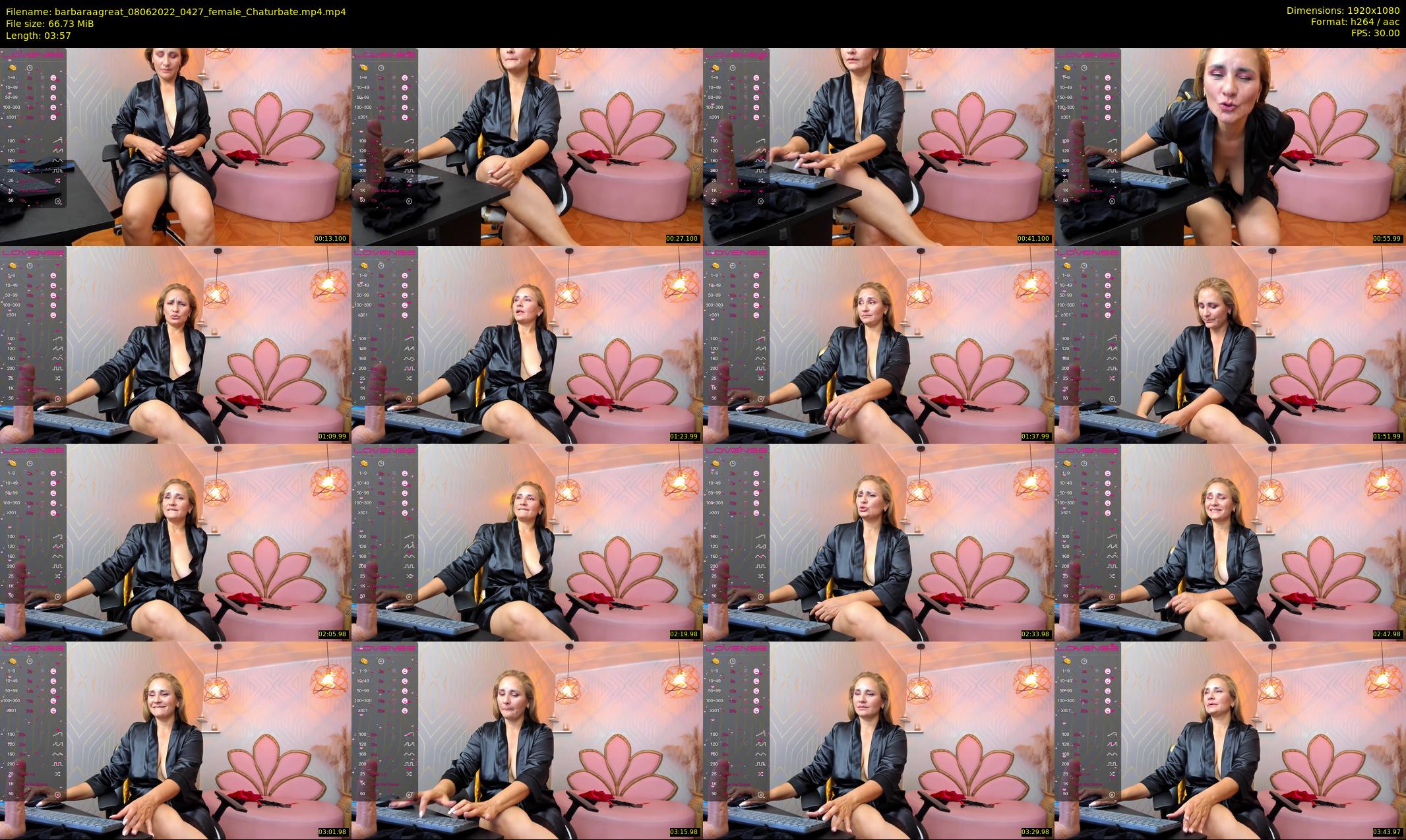 barbaraagreat — 4 minute Chaturbate female cam show recording, 1080p, Jun 8, 2022