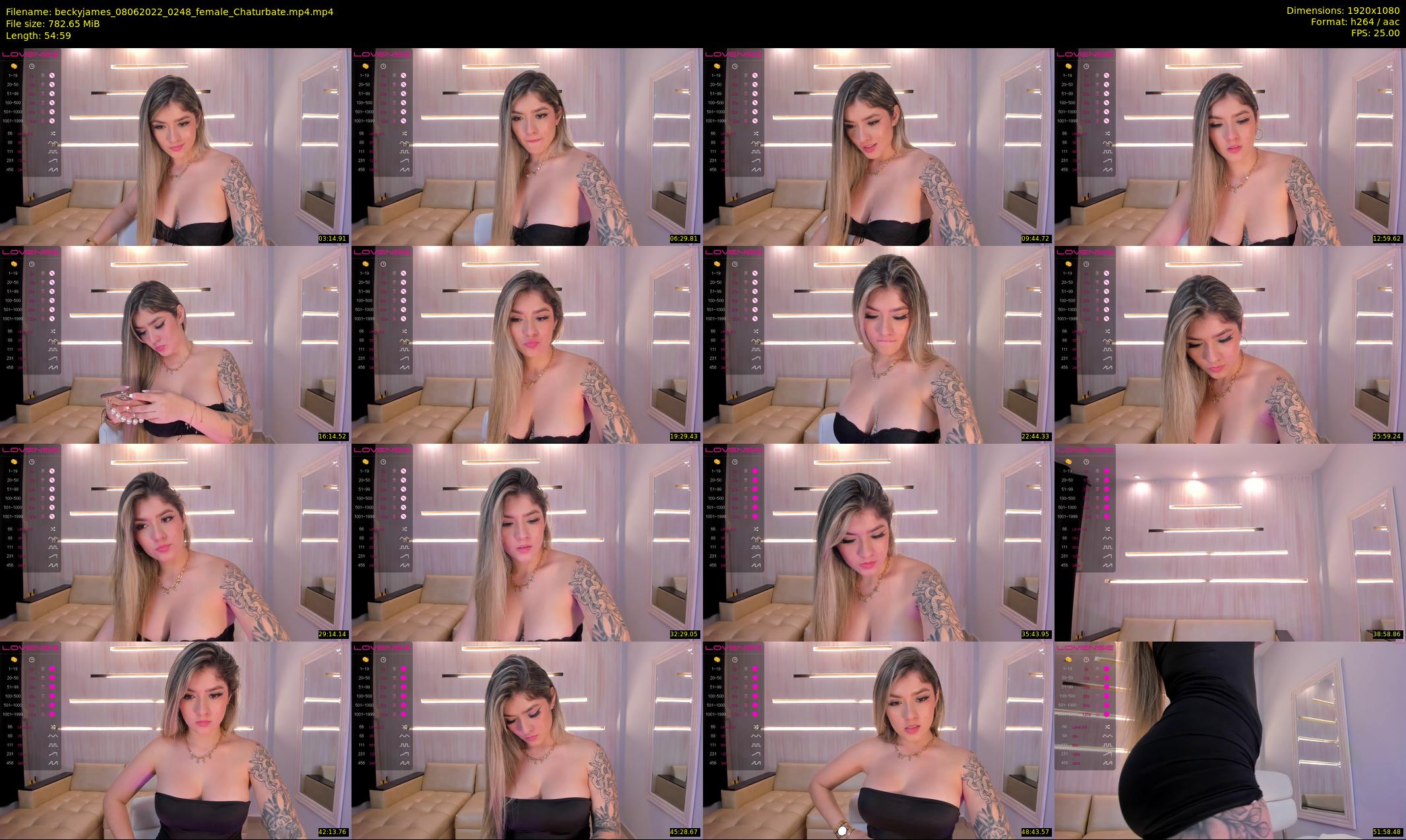 beckyjames — 55 minute Chaturbate female cam show recording, 1080p, Jun 8, 2022