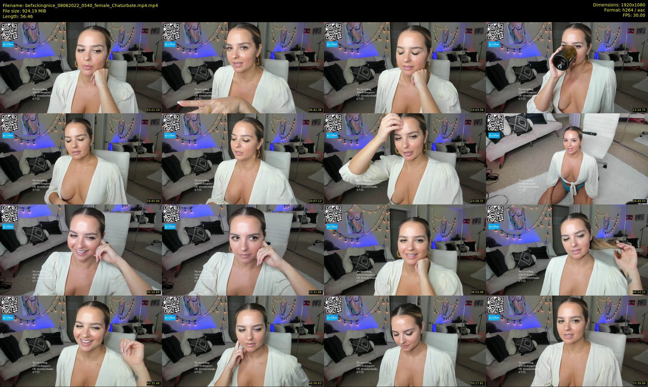 befxckingnice — 57 minute Chaturbate female cam show recording, 1080p, Jun 8, 2022