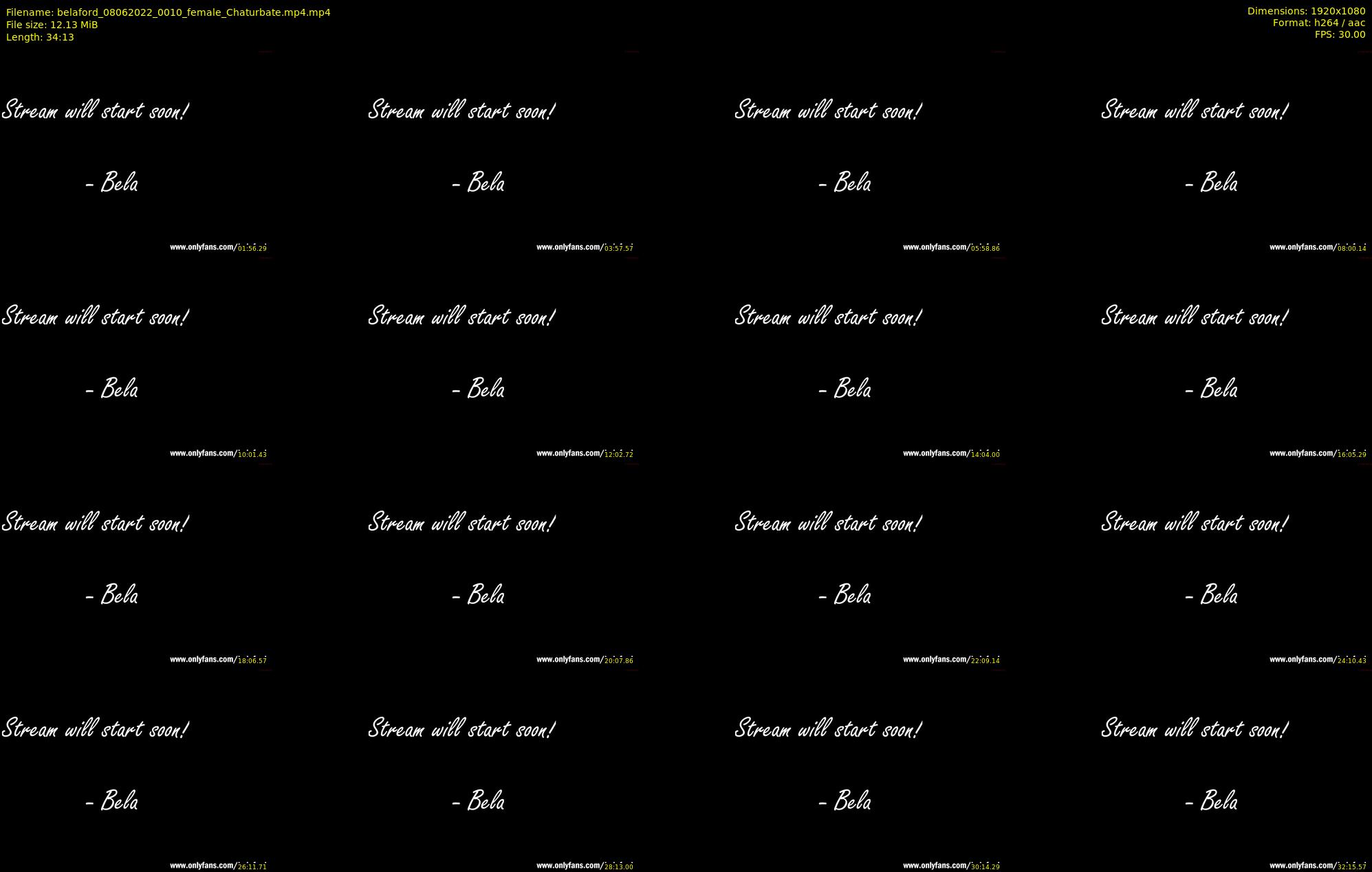 belaford — 35 minute Chaturbate female cam show recording, 1080p, Jun 8, 2022
