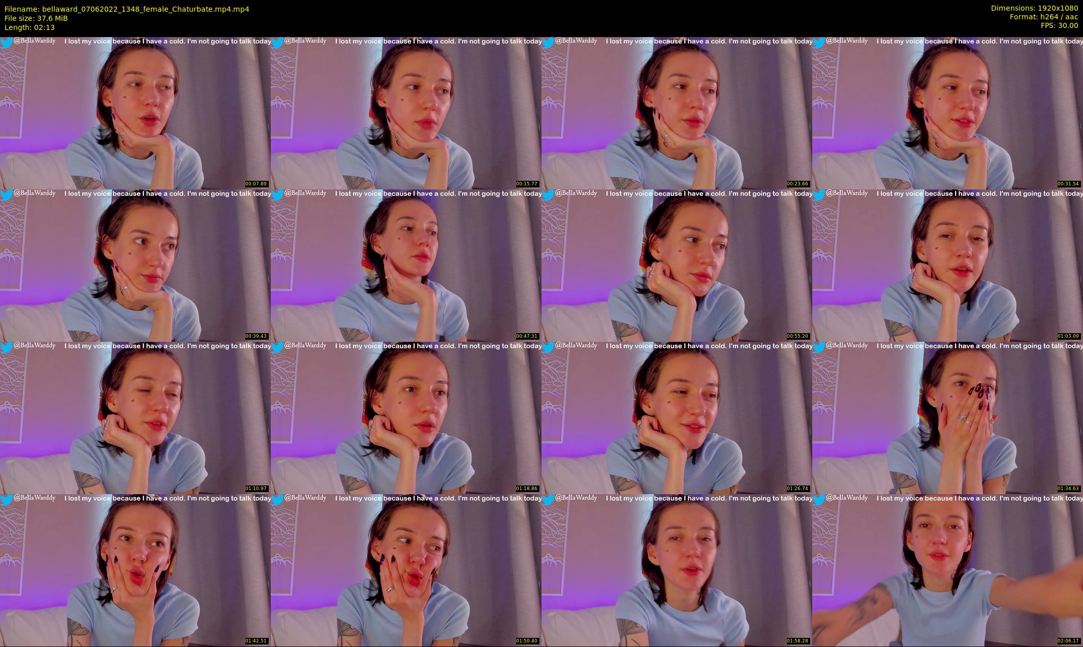 bellaward — 3 minute Chaturbate female cam show recording, 1080p, Jun 7, 2022