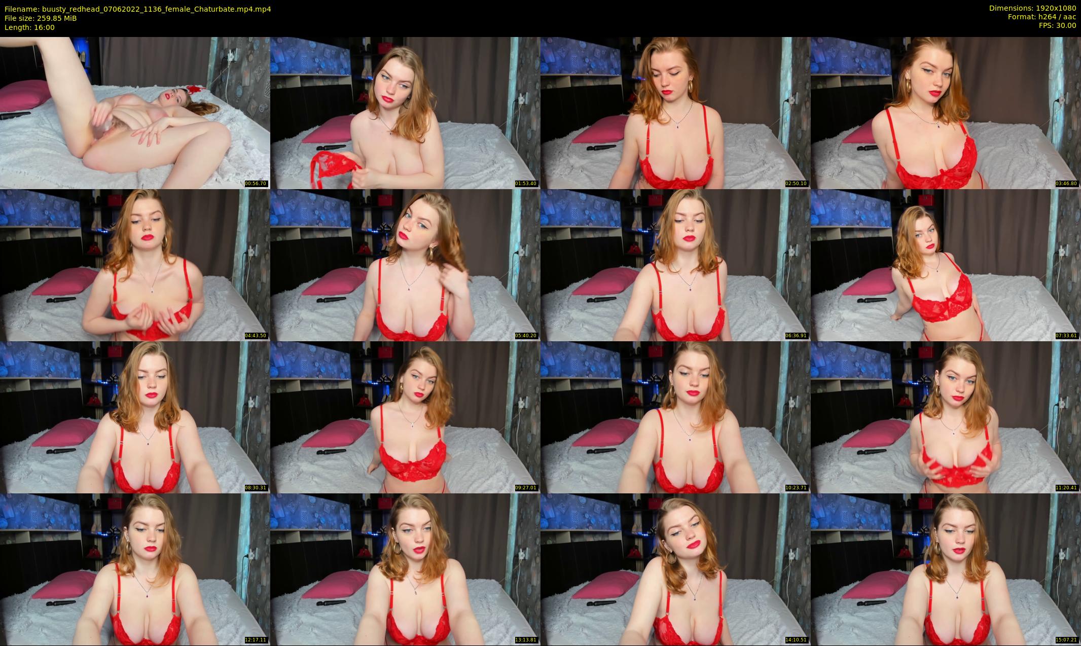 buusty_redhead — 16 minute Chaturbate female cam show recording, 1080p, Jun 7, 2022
