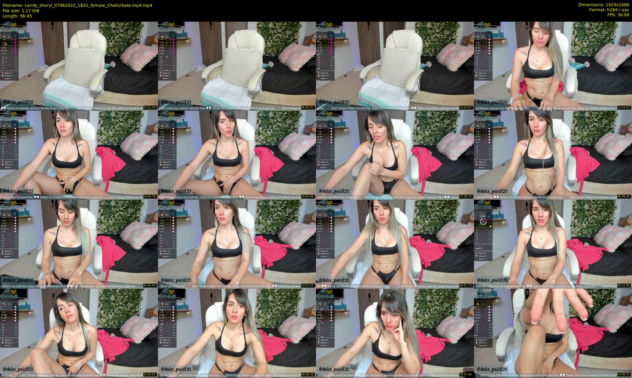 candy_sheryl — 57 minute Chaturbate female cam show recording, 1080p, Jun 7, 2022