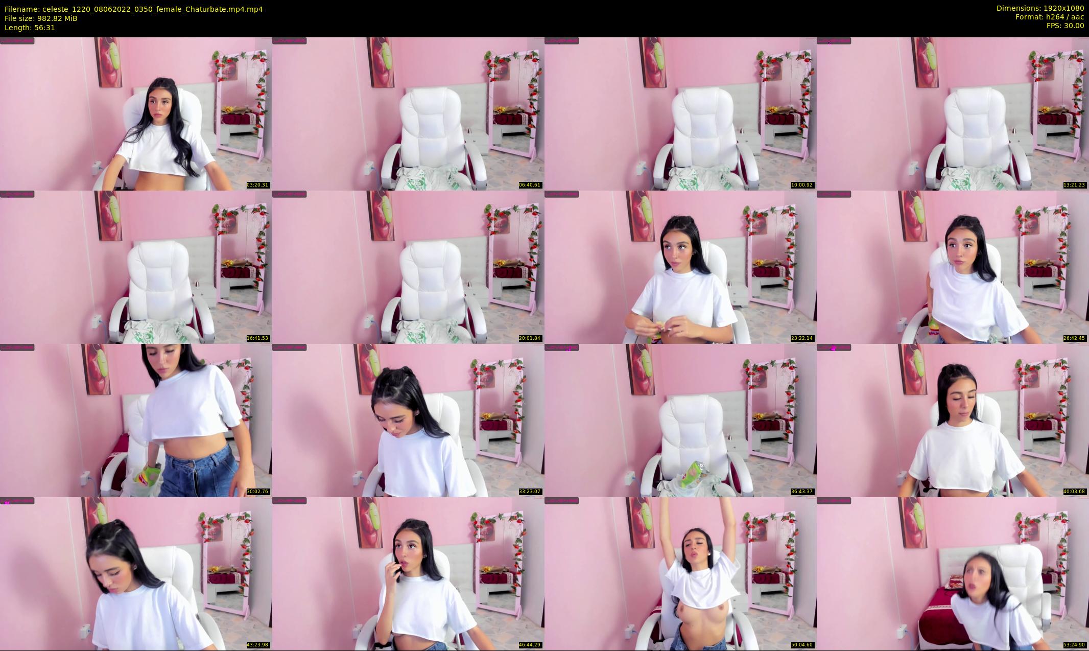 celeste_1220 — 57 minute Chaturbate female cam show recording, 1080p, Jun 8, 2022
