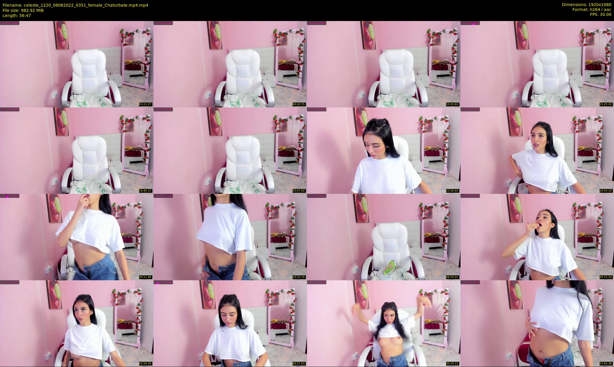 celeste_1220 — 57 minute Chaturbate female cam show recording, 1080p, Jun 8, 2022