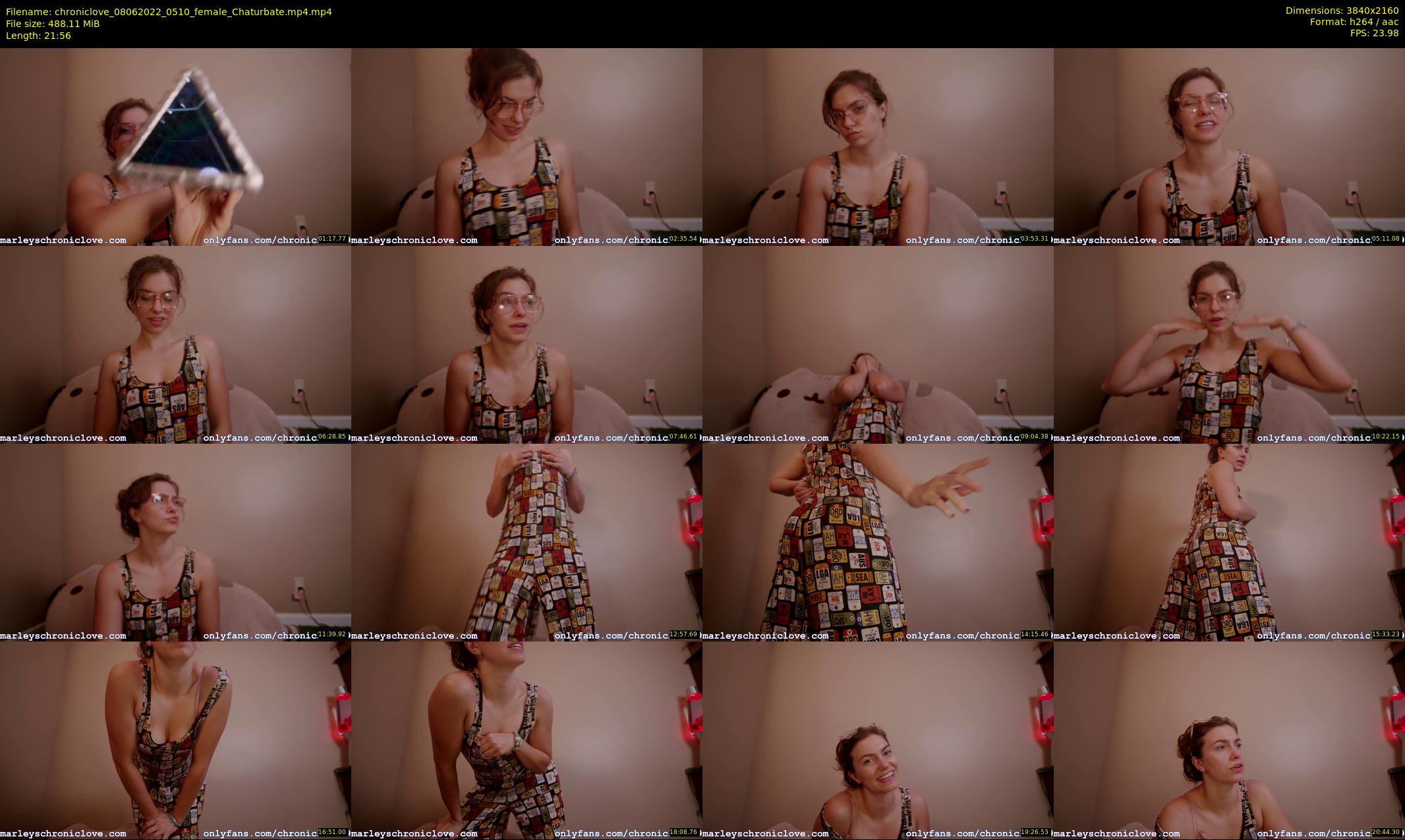 chroniclove — 22 minute Chaturbate female cam show recording, 4K, Jun 8, 2022