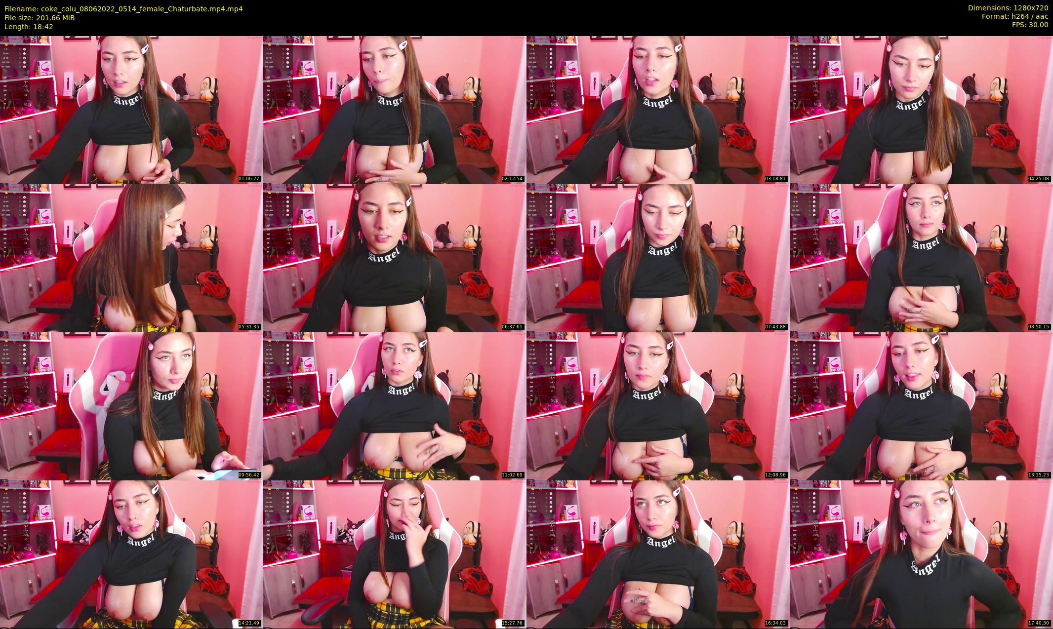 coke_colu — 19 minute Chaturbate female cam show recording, 720p, Jun 8, 2022