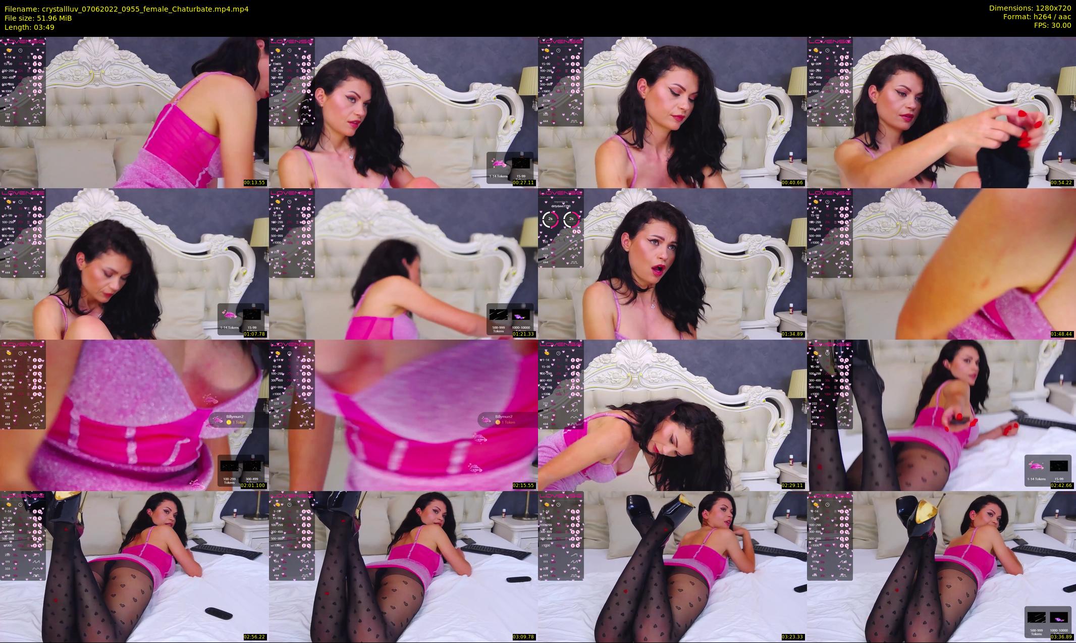 crystallluv — 4 minute Chaturbate female cam show recording, 720p, Jun 7, 2022