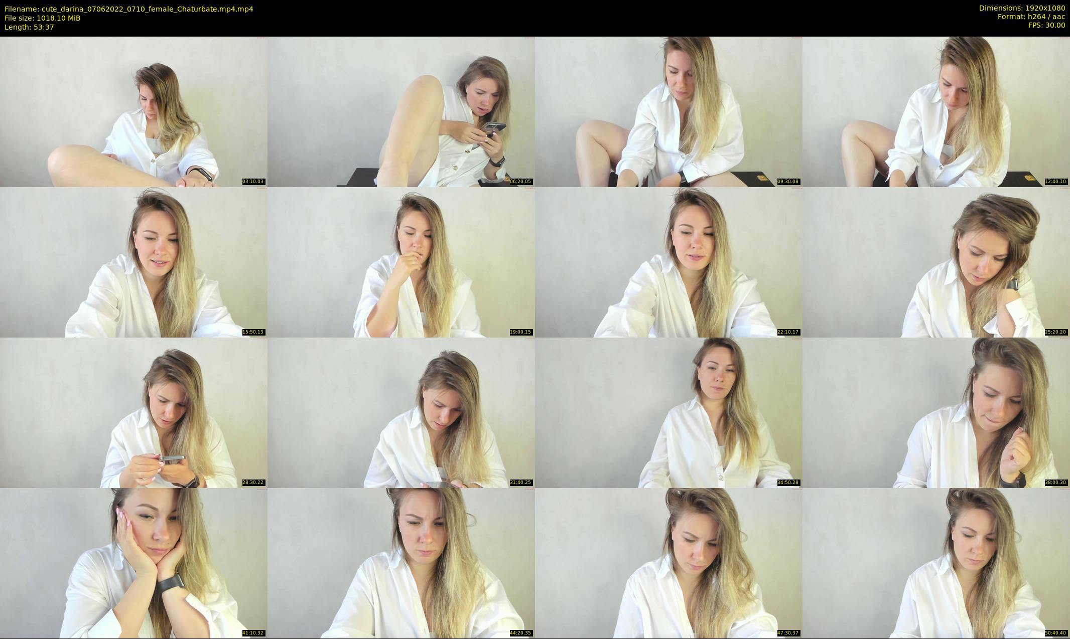 cute_darina — 54 minute Chaturbate female cam show recording, 1080p, Jun 7, 2022