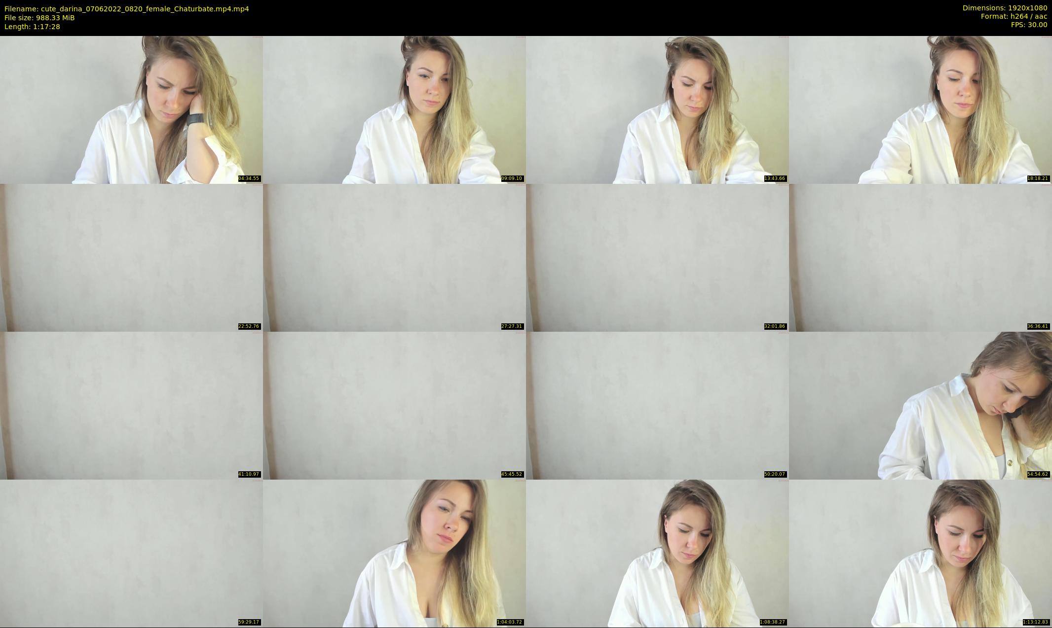cute_darina — 78 minute Chaturbate female cam show recording, 1080p, Jun 7, 2022